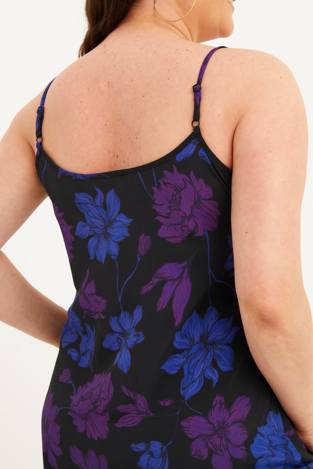 Myline-İp Askılı Midi Elbise-Büyük Beden Günlük Elbiseler-77241