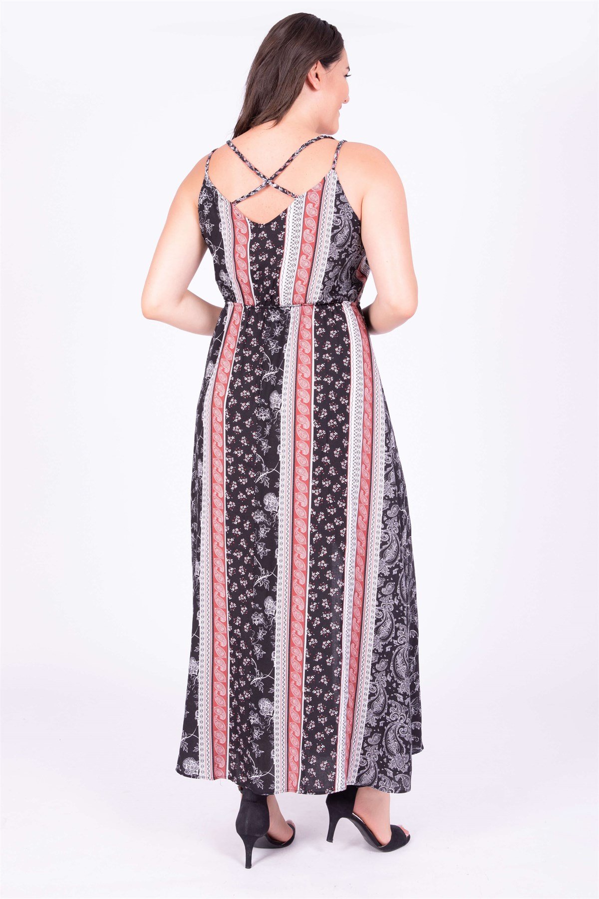 Myline-İp Askılı Uzun Elbise-Elbise-34742