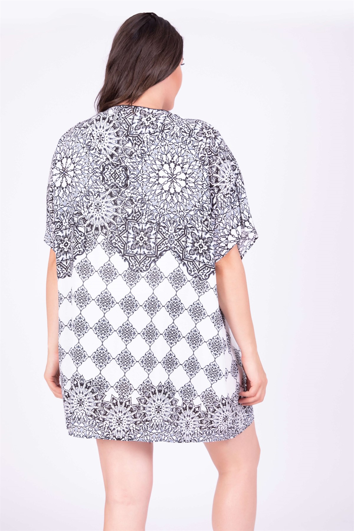Myline-Kimono-Büyük Beden Panço-34896