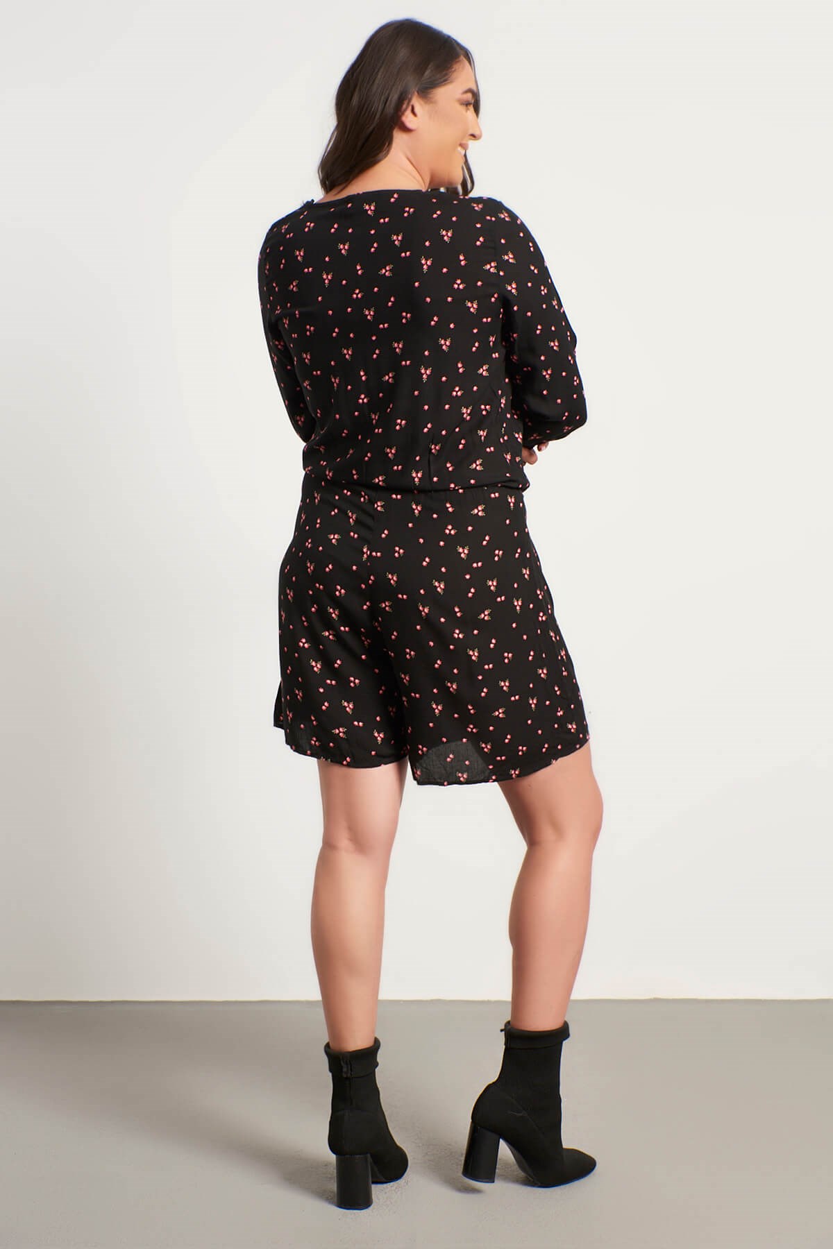 Myline-Kısa Tulum-Büyük Beden Tulum-56289