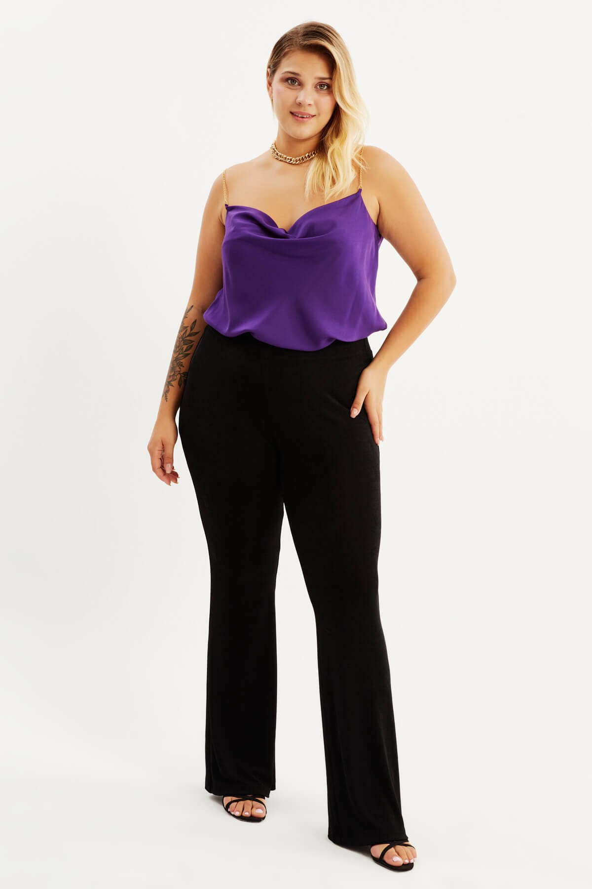 Myline-Klasik Pantolon-Büyük Beden Pantolon-12422-m