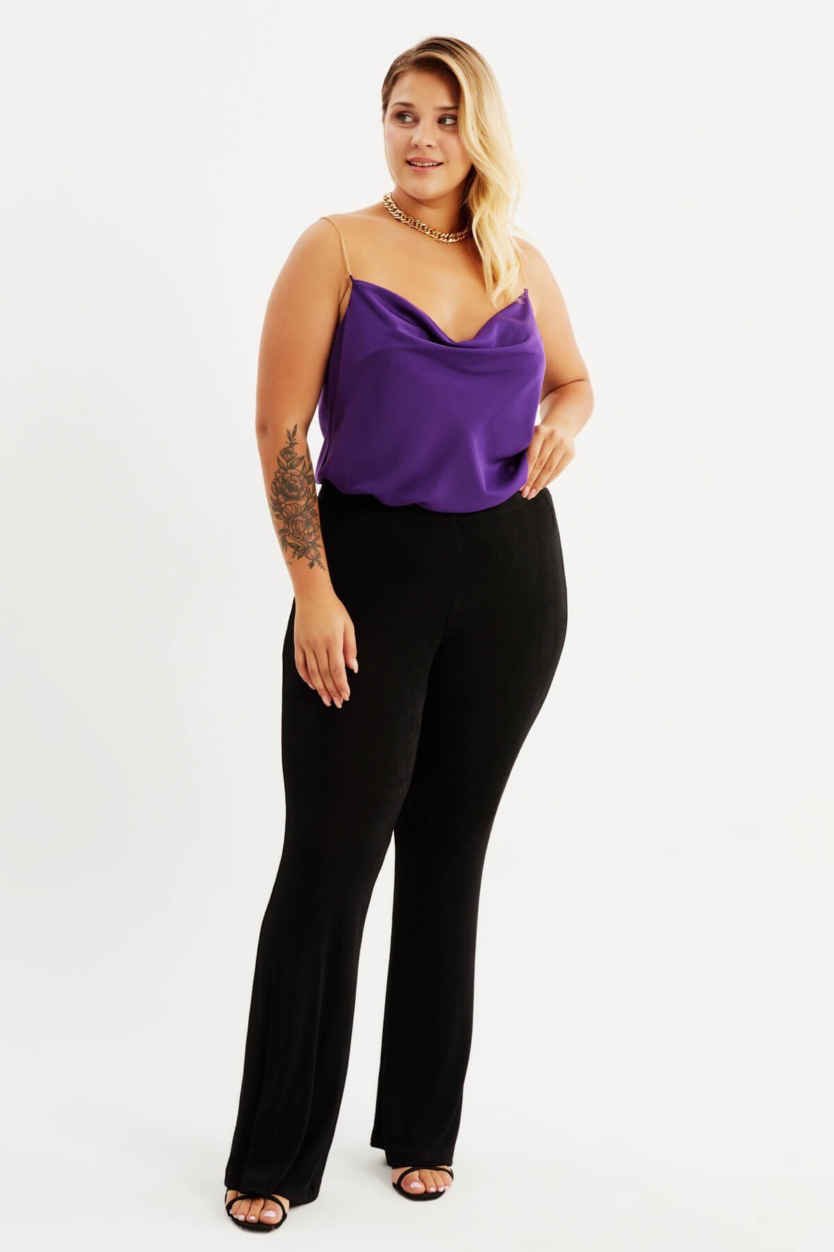 Myline-Klasik Pantolon-Büyük Beden Pantolon-12422-m