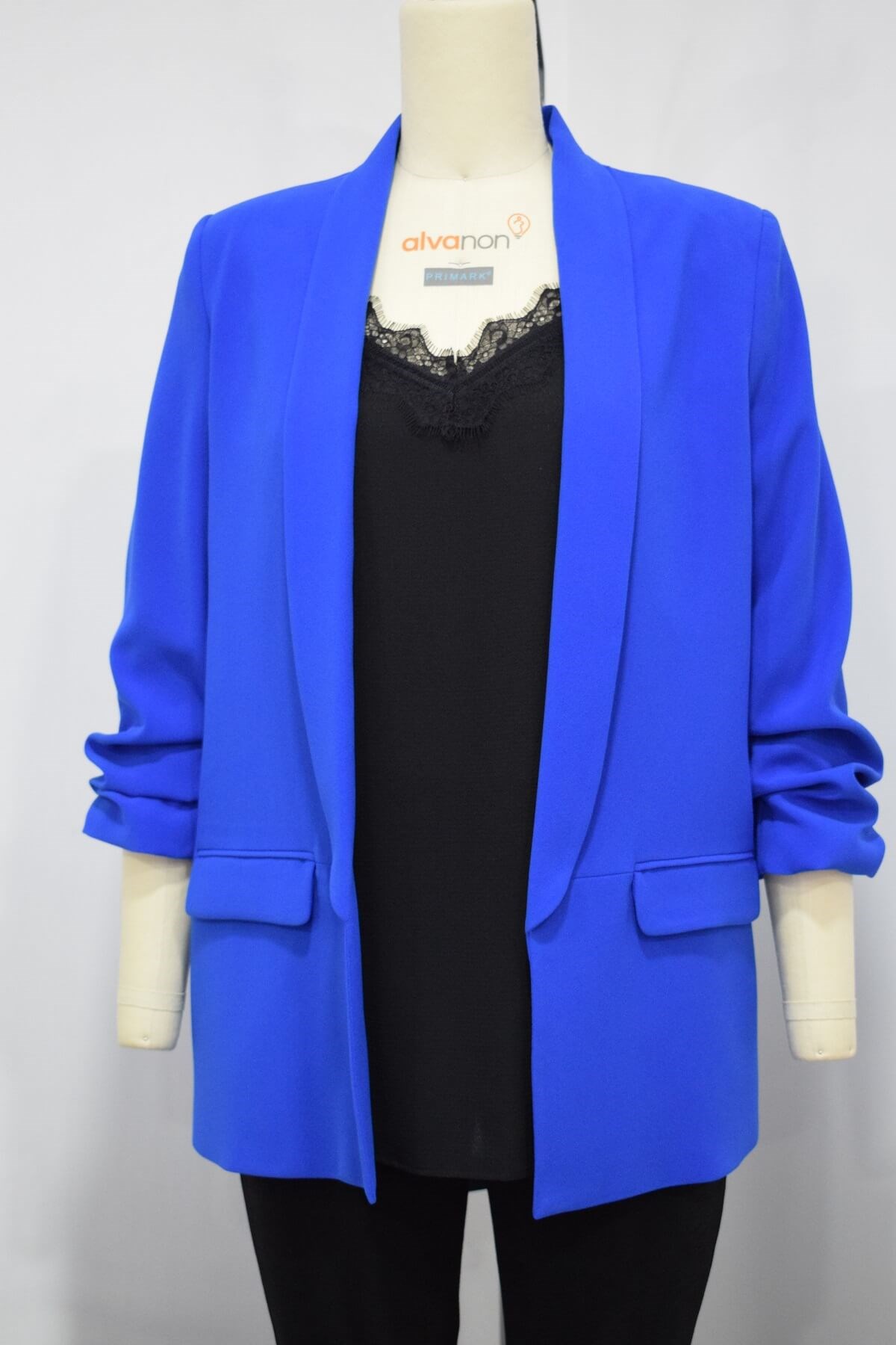 Myline-Kol Detaylı Blazer Ceket-Büyük Beden Outlet-56189