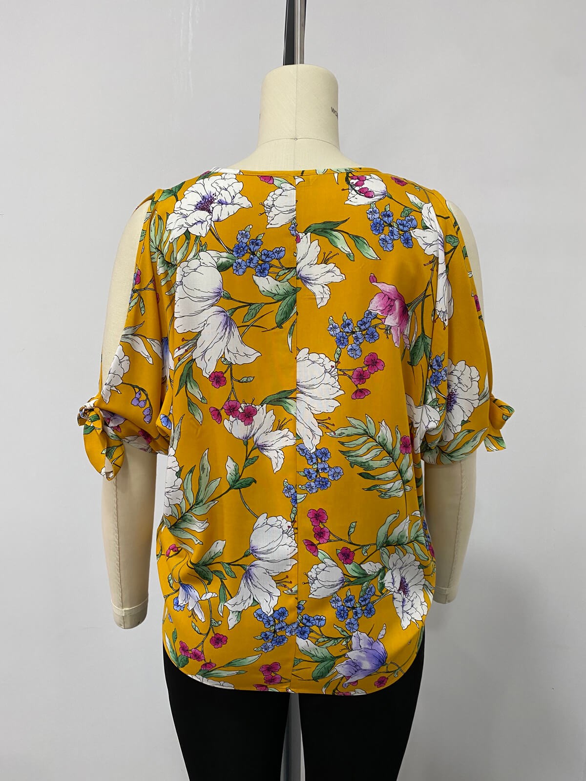 Myline-Kol Detaylı Bluz-Büyük Beden Outlet-66537