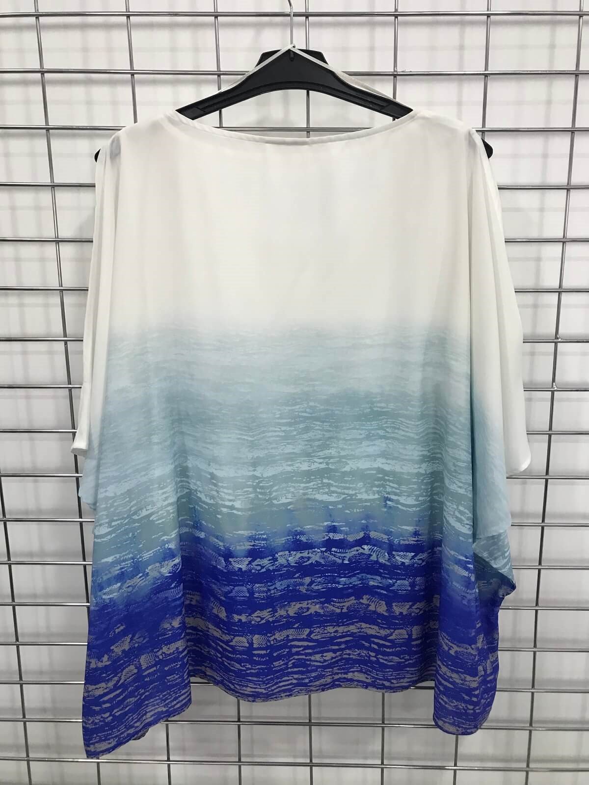 Myline-Kolları Pencereli Astarl Bluz-Büyük Beden Outlet-45629