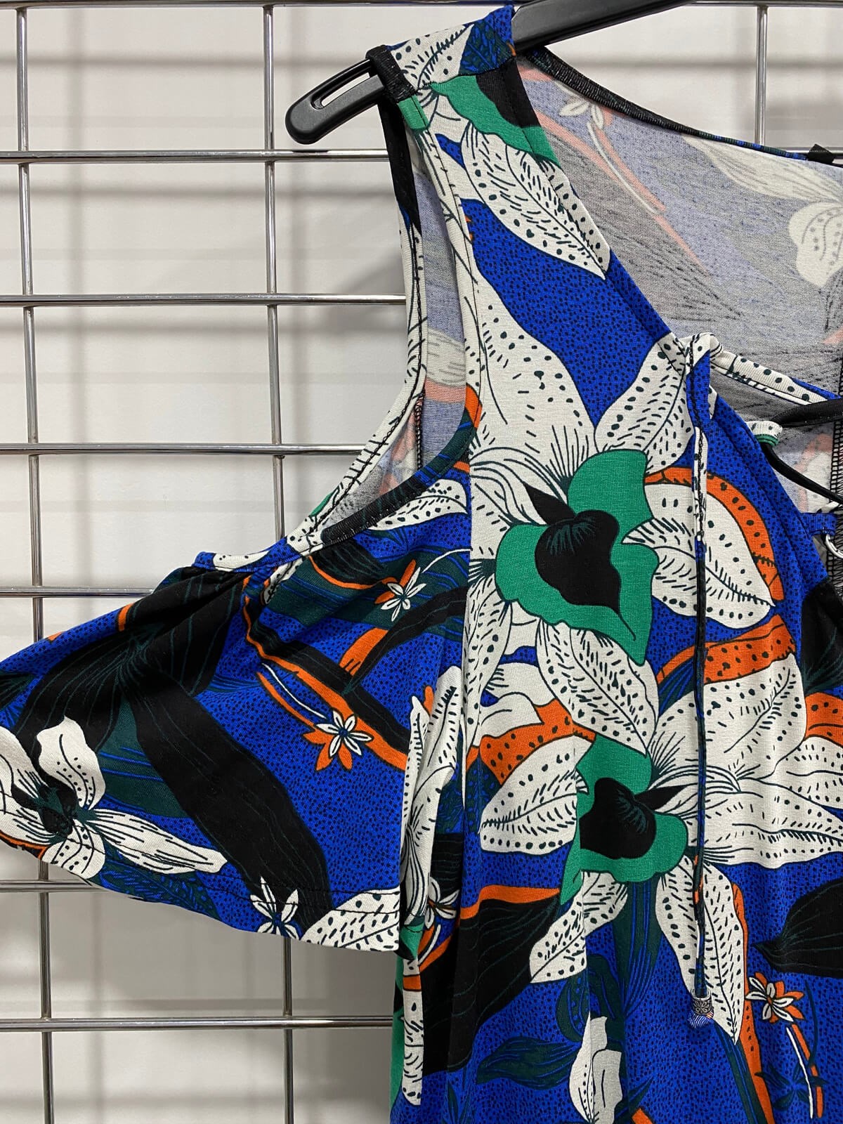 Myline-Kolları Pencereli Penye Elbise-Büyük Beden Outlet-66505