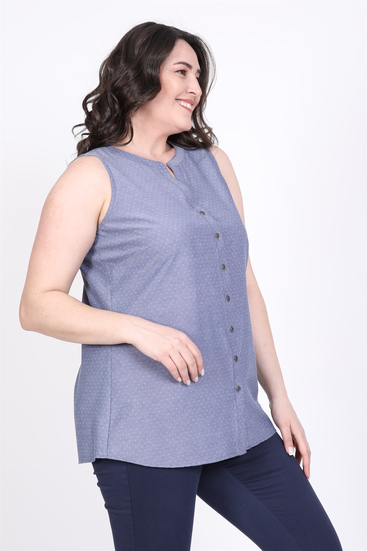 Myline-Kolsuz Gömlek-Büyük Beden Gömlek-45514