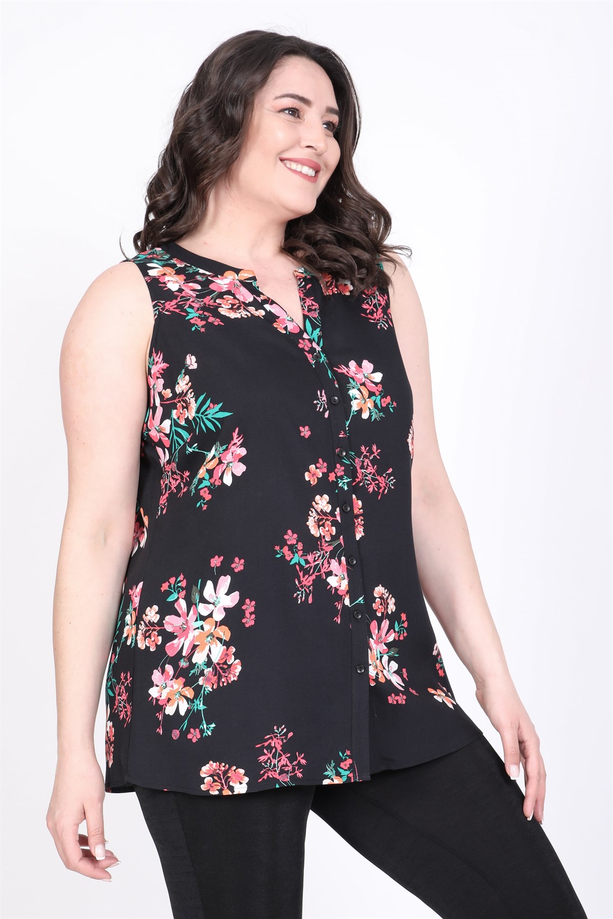 Myline-Kolsuz Gömlek-Büyük Beden Gömlek-45515