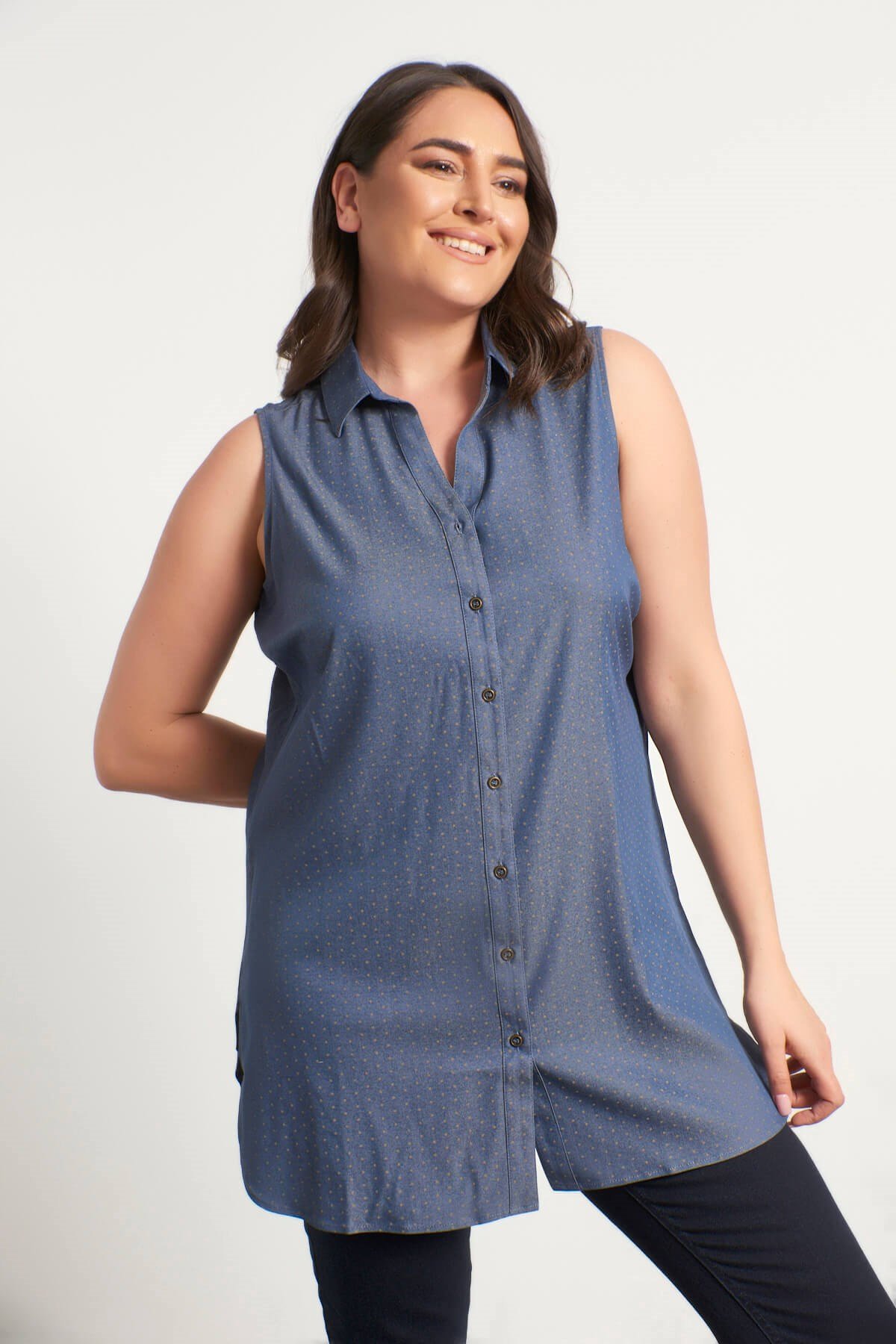 Myline-Kolsuz Gömlek-Büyük Beden Gömlek-45517