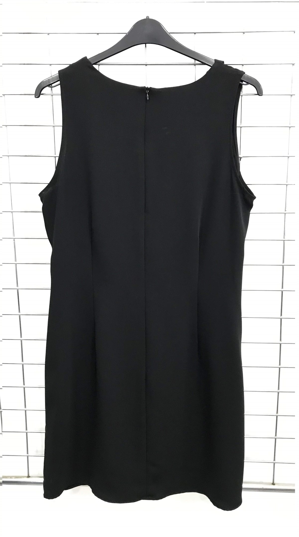 Myline-Kolsuz Önü Volanlı Elbise-Büyük Beden Outlet-45580