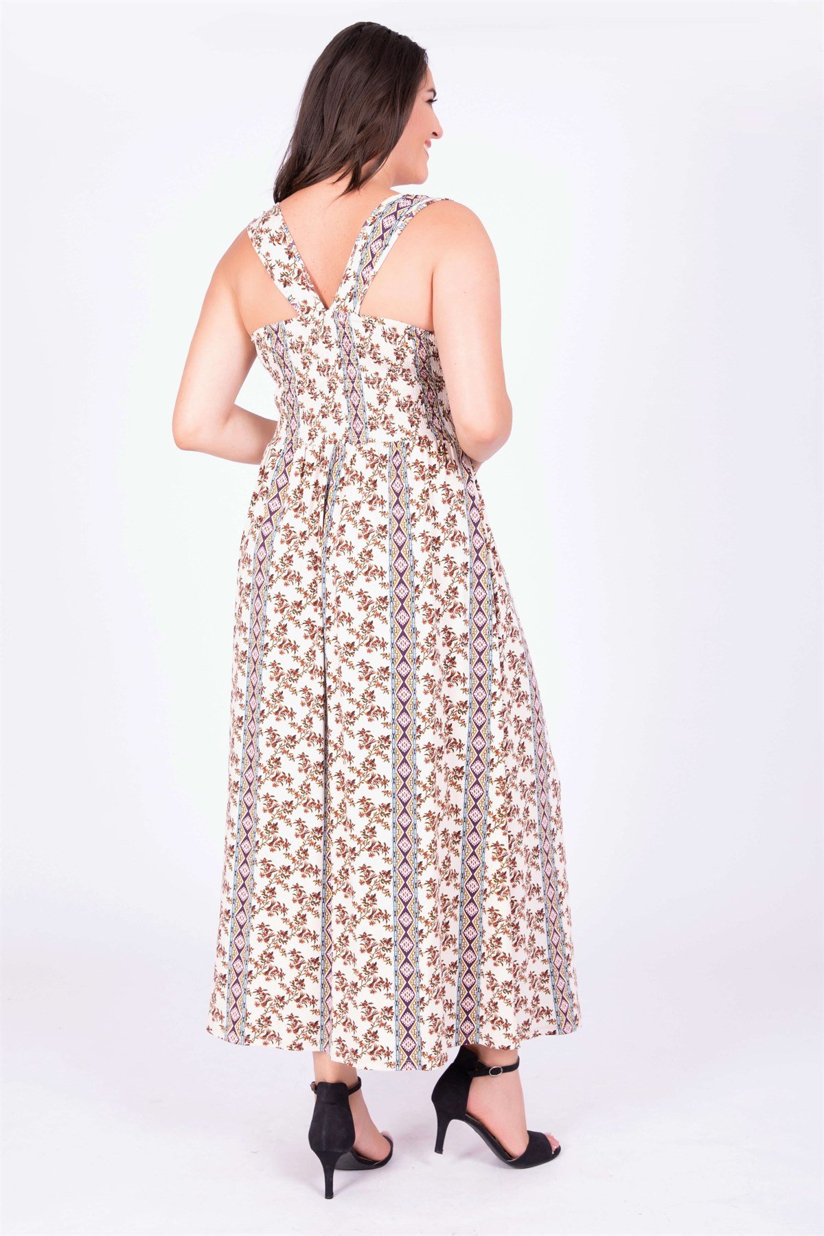 Myline-Kolsuz Uzun Elbise-Büyük Beden Günlük Elbiseler-34724