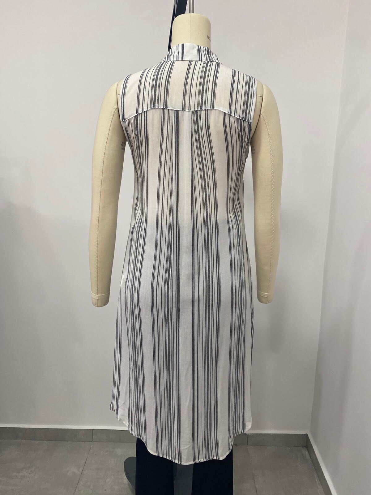 Myline-Kolsuz Yırtmaçlı Gömlek Tunik-Büyük Beden Outlet-66566