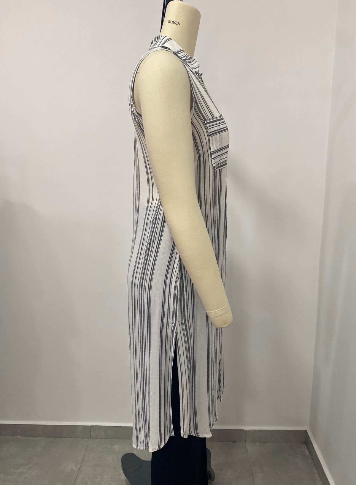 Myline-Kolsuz Yırtmaçlı Gömlek Tunik-Büyük Beden Outlet-66566