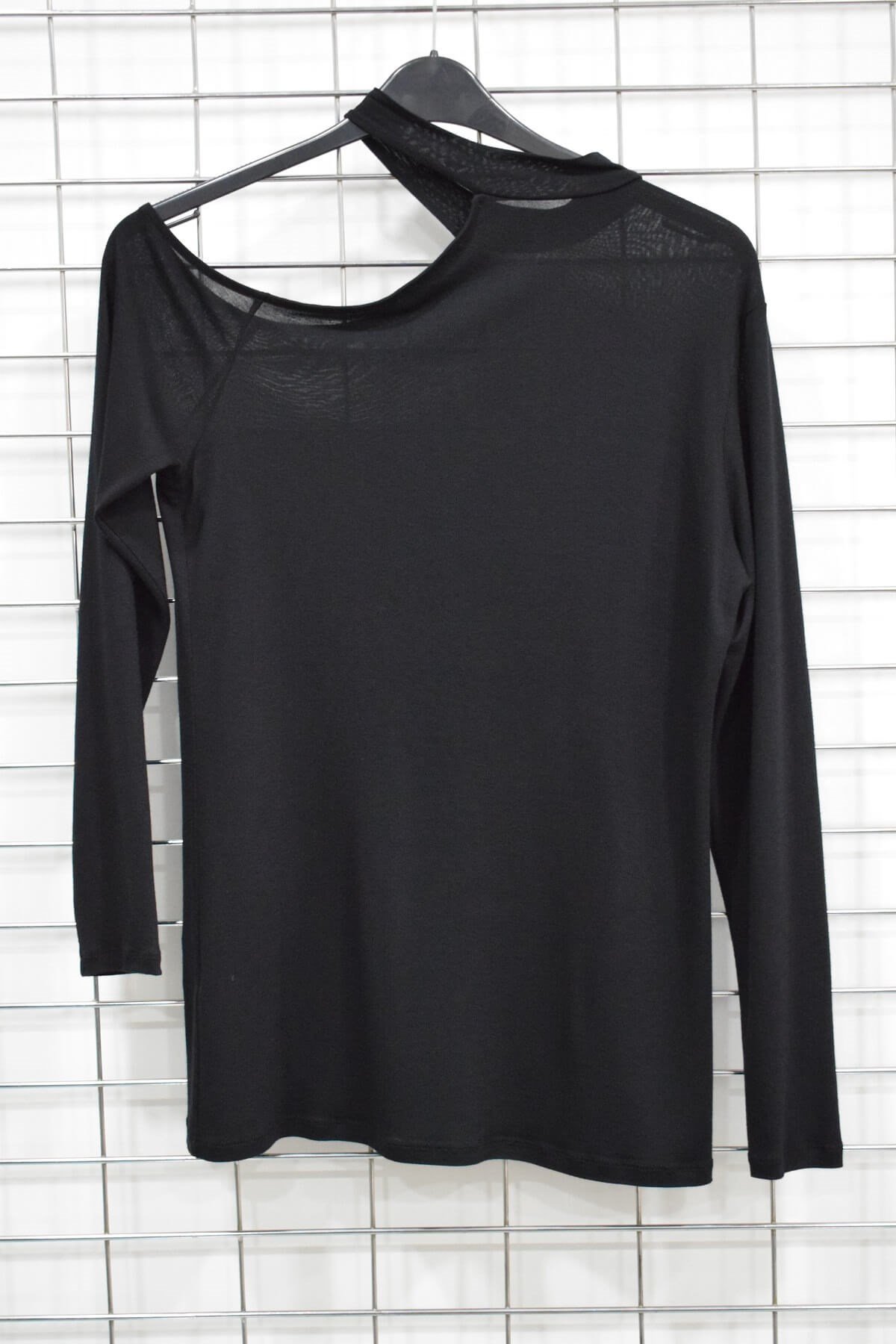 Myline-Omuz Detaylı Bluz-Büyük Beden Outlet-56254