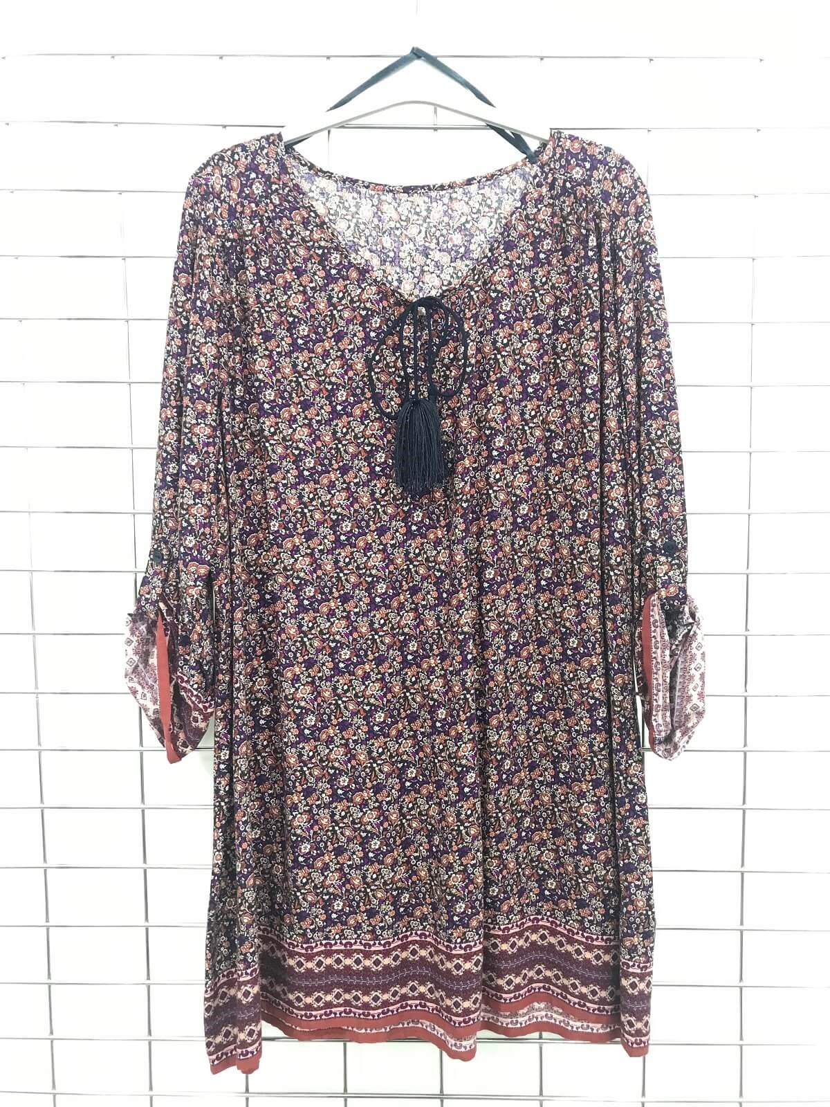 Myline-Önü Bağcık Detaylı Tunik-Büyük Beden Outlet-45673