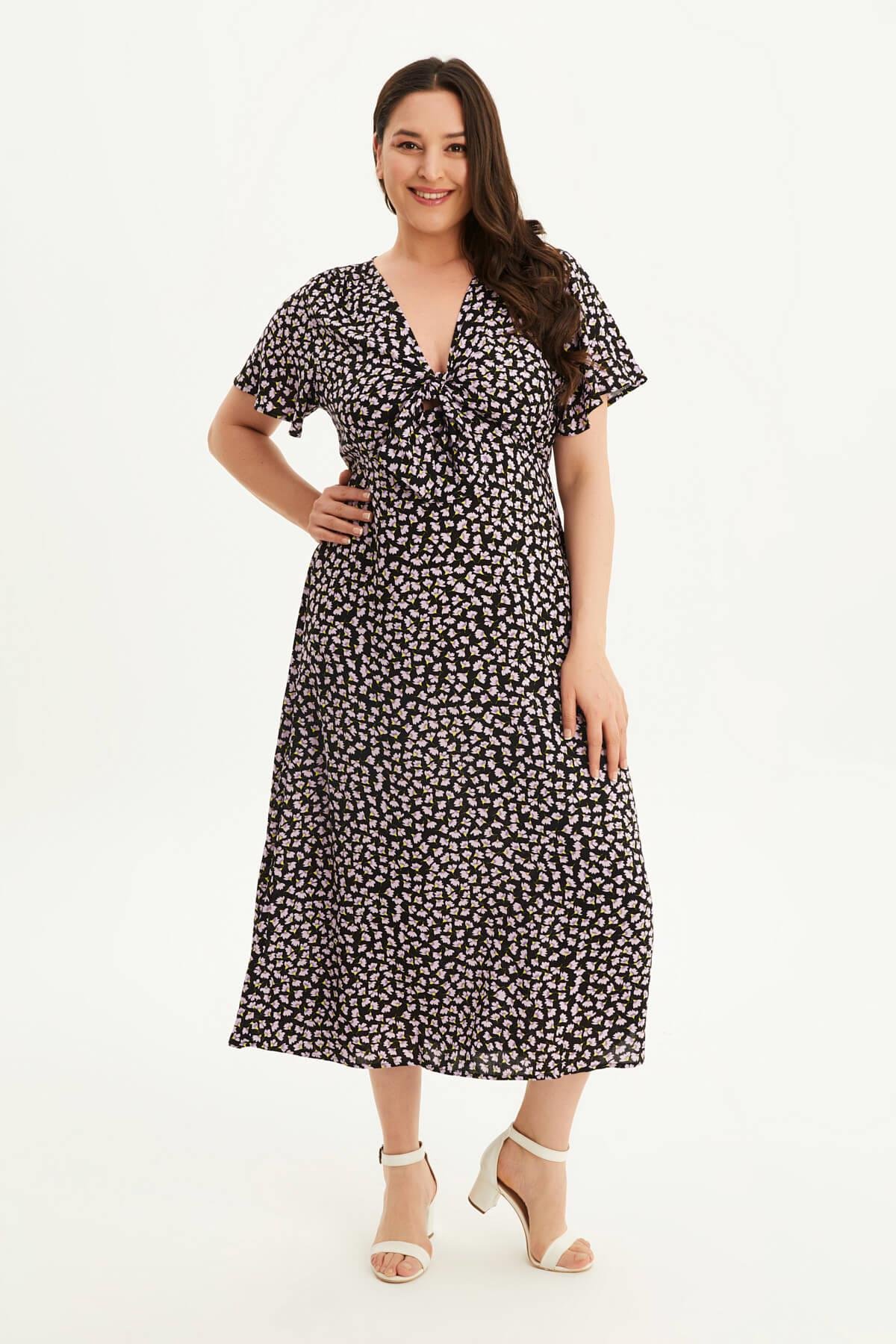 Önü Bağlamalı Elbise