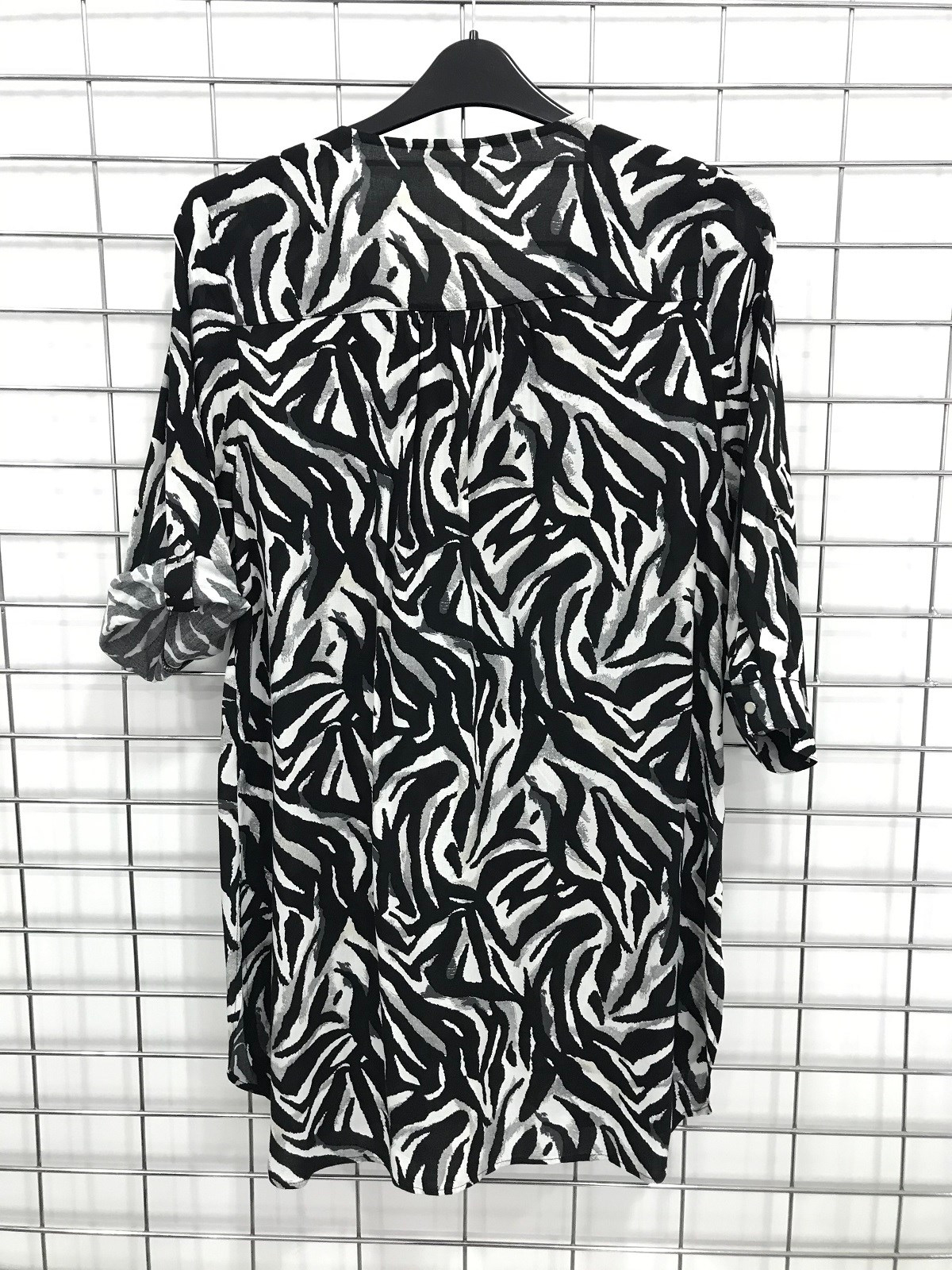 Myline-Önü Fermuar Detaylı Tunik-Büyük Beden Outlet-45653