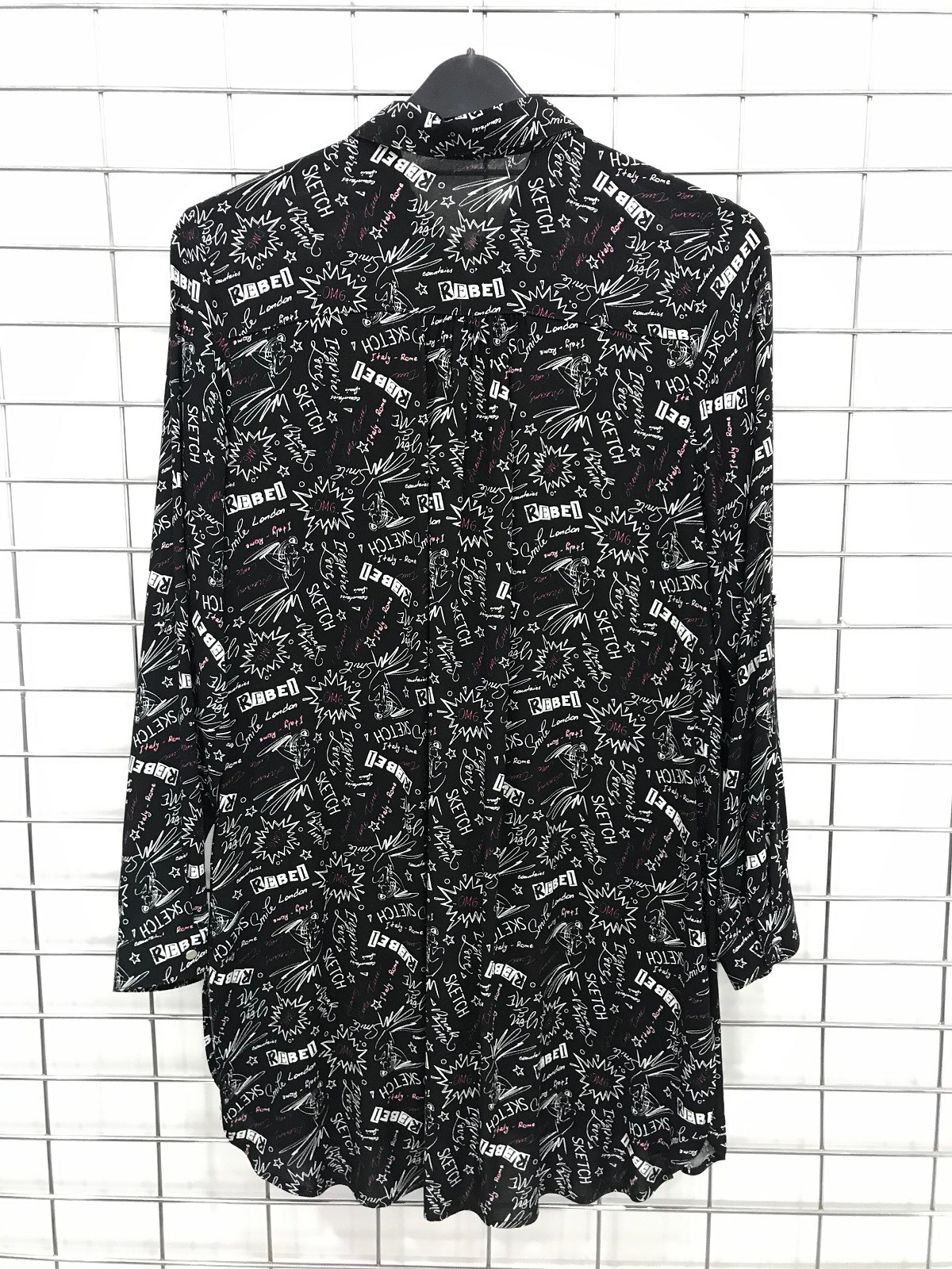 Myline-Önü Fermuar Detaylı Uzun Kollu Tunik-Büyük Beden Outlet-45654