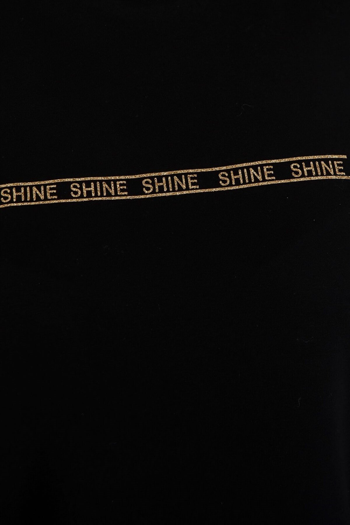 Myline-Örme Baskılı Sweatshirt-Büyük Beden Bluz-77139