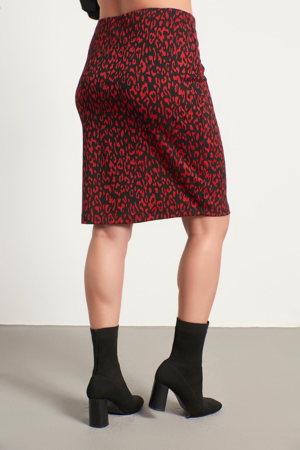 Myline-Örme Kalem Etek-Büyük Beden Etek-56119