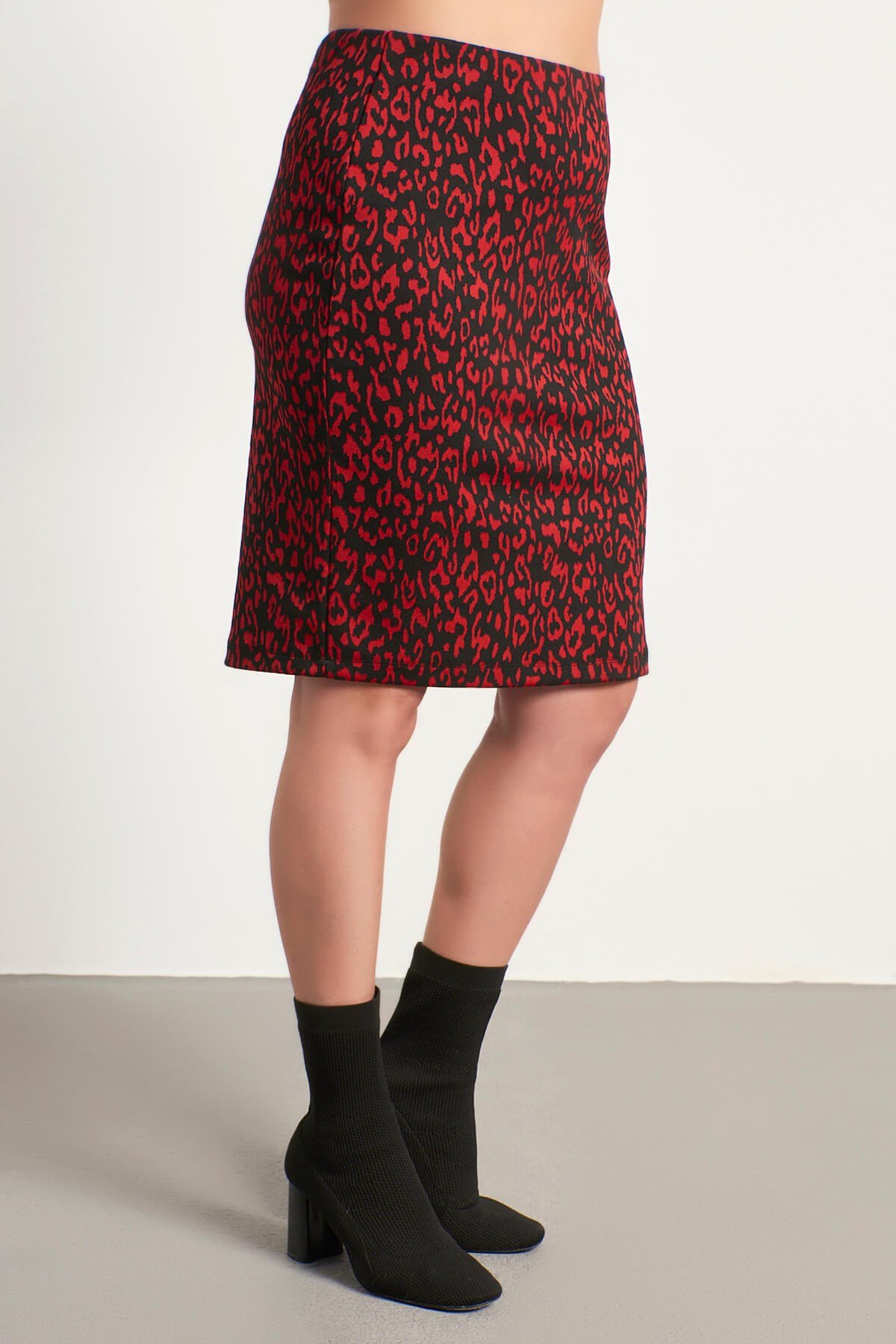 Myline-Örme Kalem Etek-Büyük Beden Etek-56119