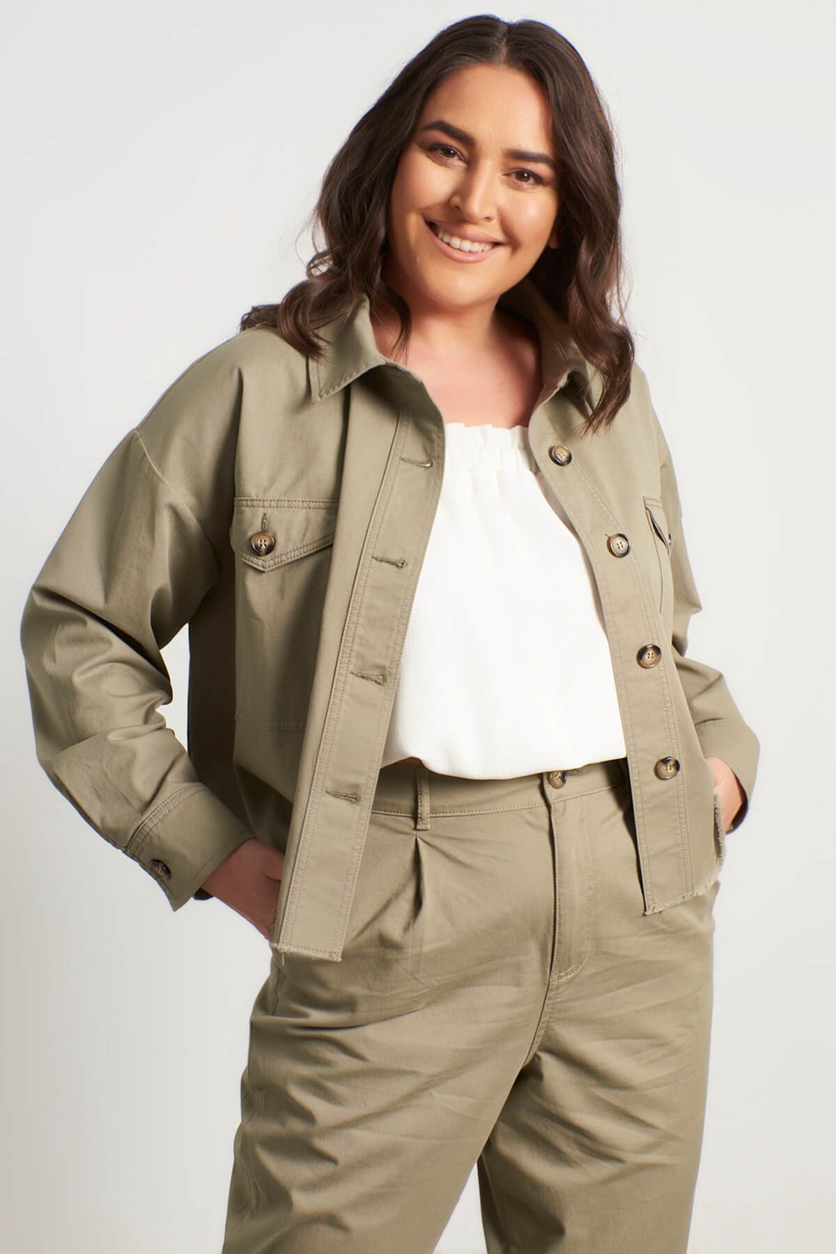 Myline-OverSize İnce Ceket-Büyük Beden Ceket-56306