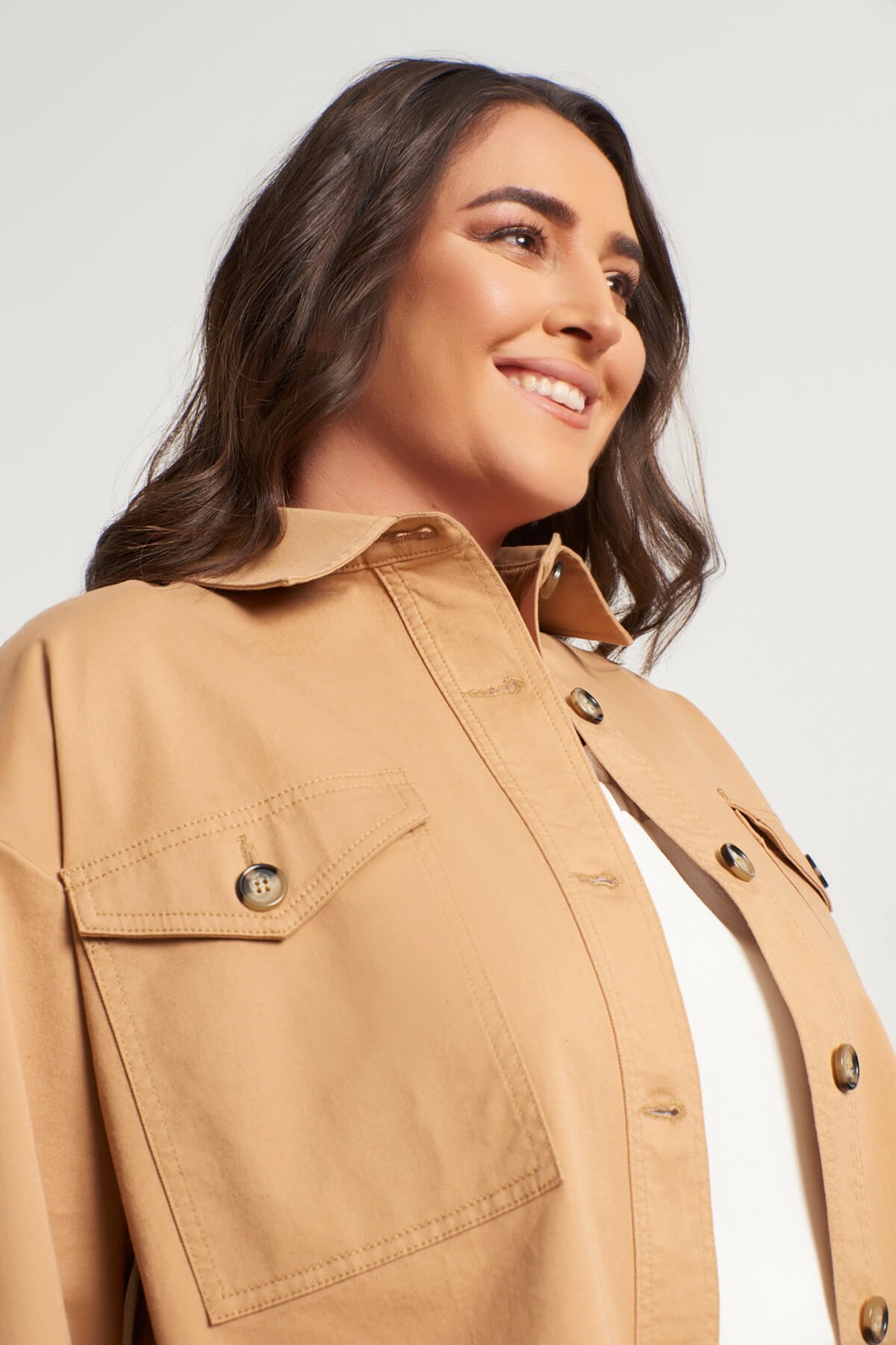 Myline-Oversize İnce Ceket-Büyük Beden Ceket-56307