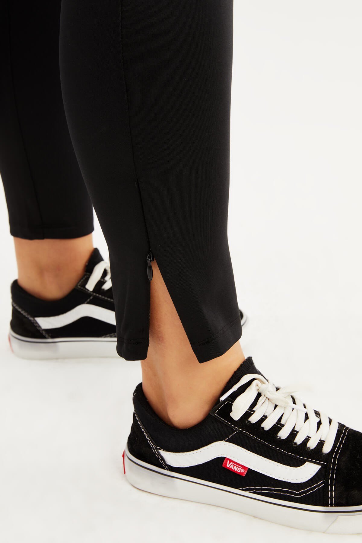 Myline-Paça Fermuarlı Tayt-Büyük Beden Tayt-23422-m