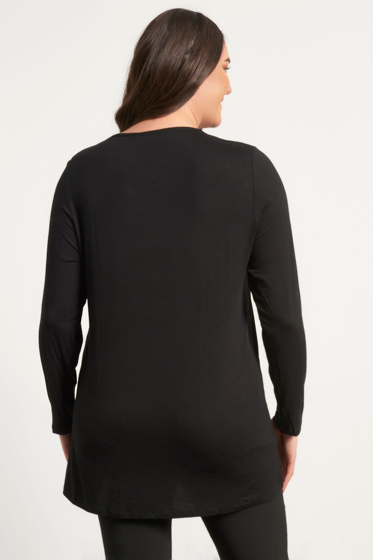 Myline-Payent Şeritli Bluz-Büyük Beden Bluz-24075