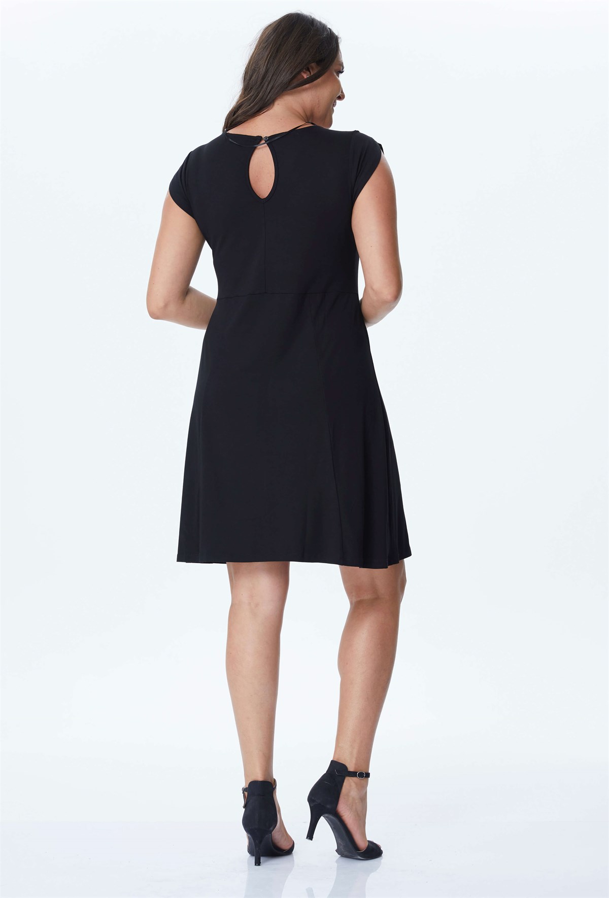 Myline-Penye Elbise-Büyük Beden Günlük Elbiseler-24021