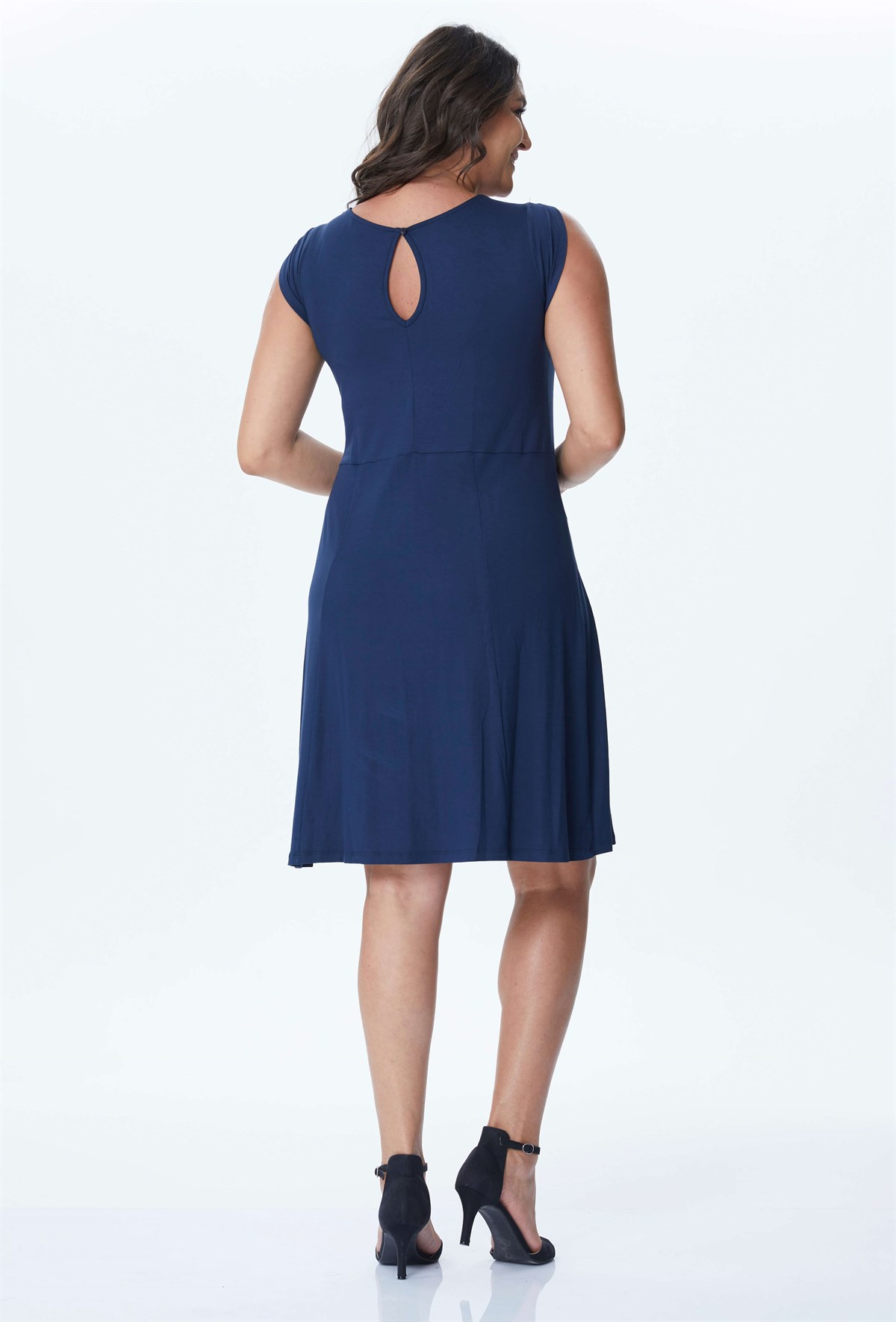 Myline-Penye Elbise-Büyük Beden Günlük Elbiseler-24023