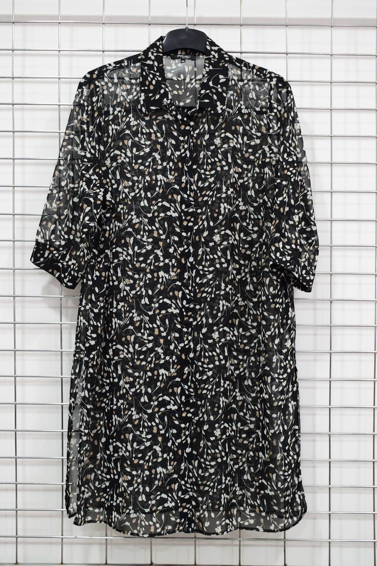 Myline-Şifon Gömlek Tunik-Büyük Beden Outlet-56242