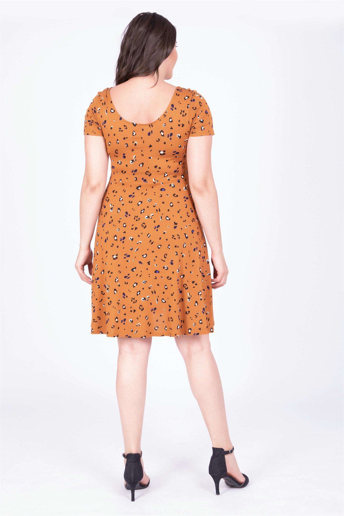 Myline-Triko Elbise-Büyük Beden Günlük Elbiseler-34440