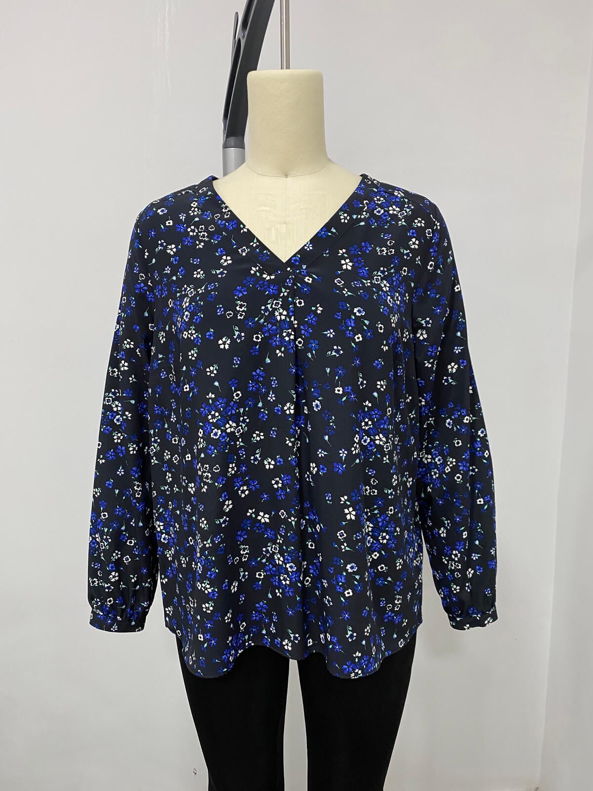 Myline-Uzun Kollu Bluz-Büyük Beden Outlet-66483