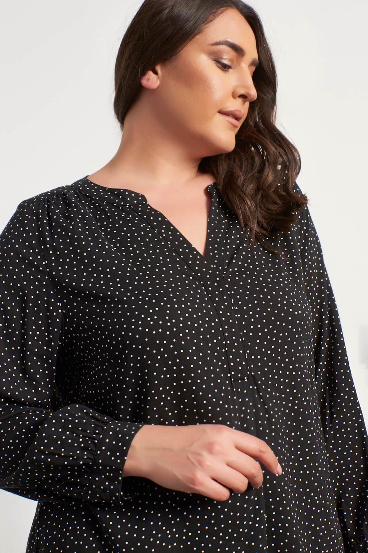 Myline-Uzun Kollu Tunik-Büyük Beden Tunik-45801