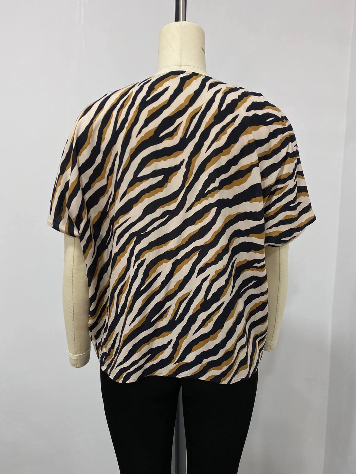 Myline-V Yaka Bluz-Büyük Beden Outlet-66491