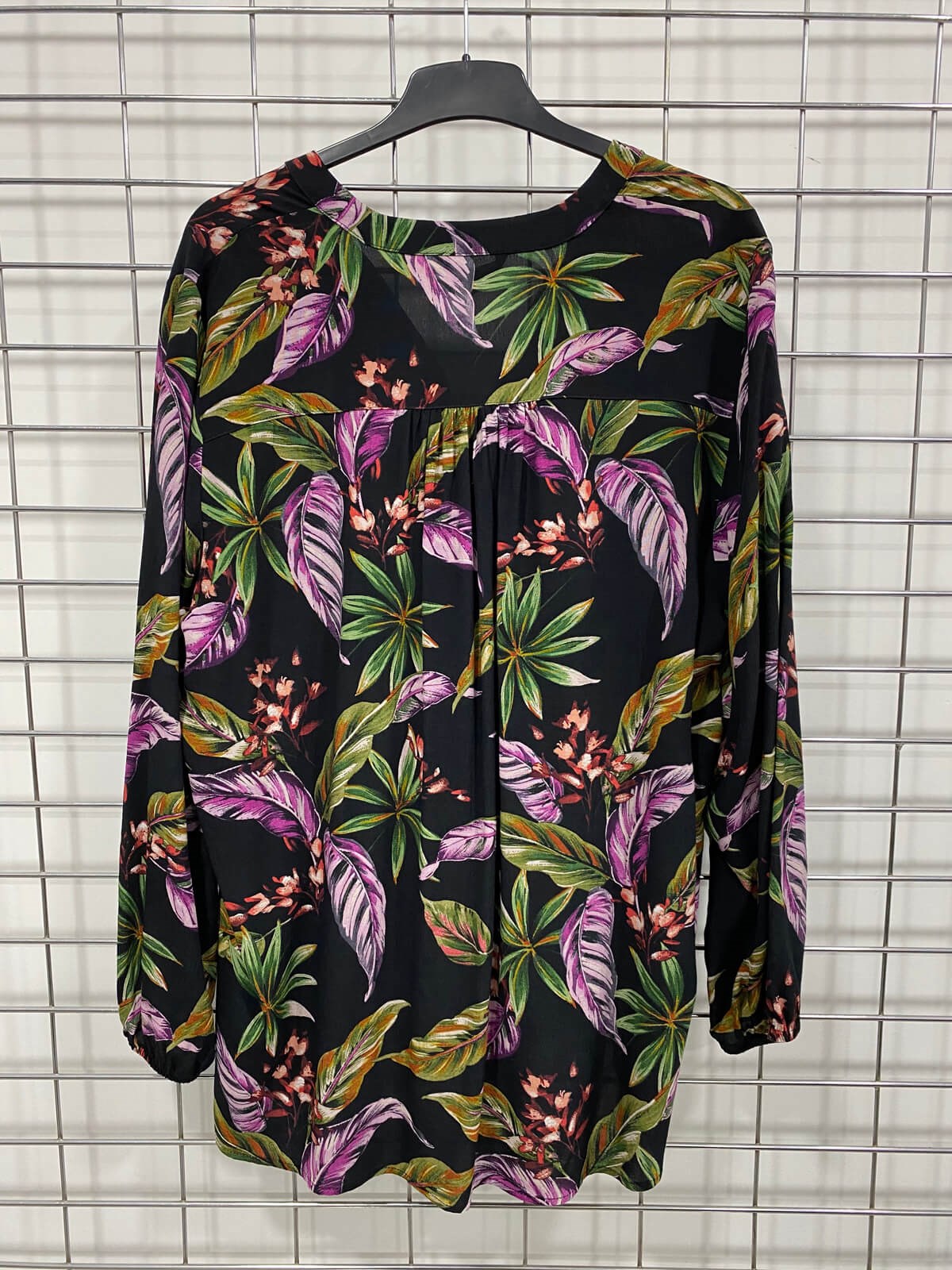 Myline-V Yaka Bluz-Büyük Beden Outlet-66501