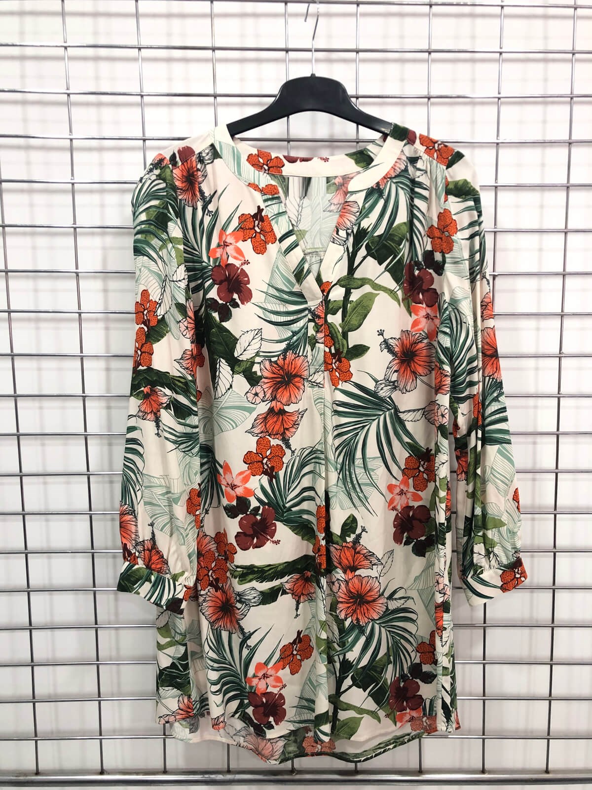 Myline-V Yaka Tunik-Büyük Beden Outlet-66476