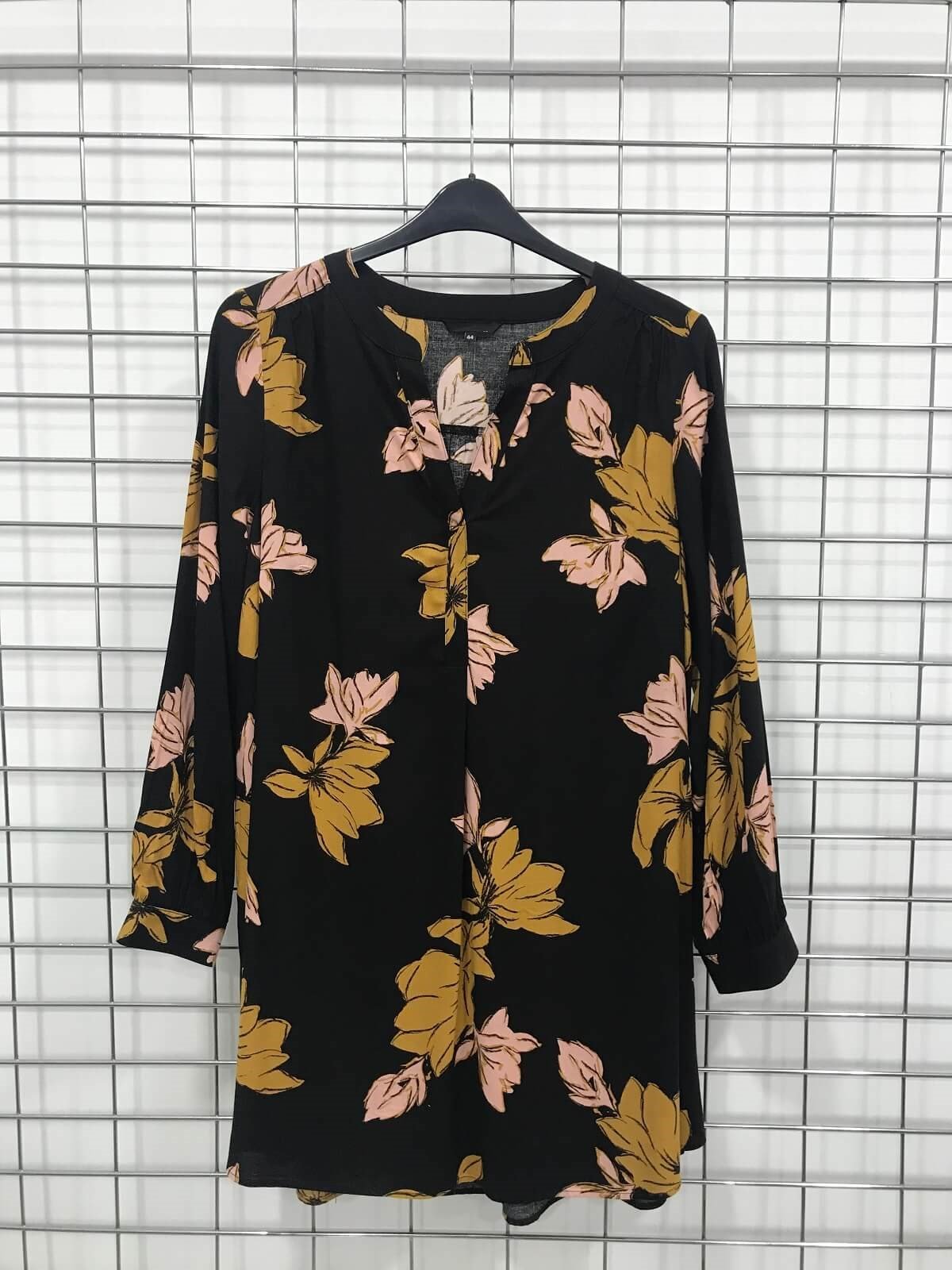 Myline-V Yaka Uzun Kollu Tunik-Büyük Beden Tunik-45874