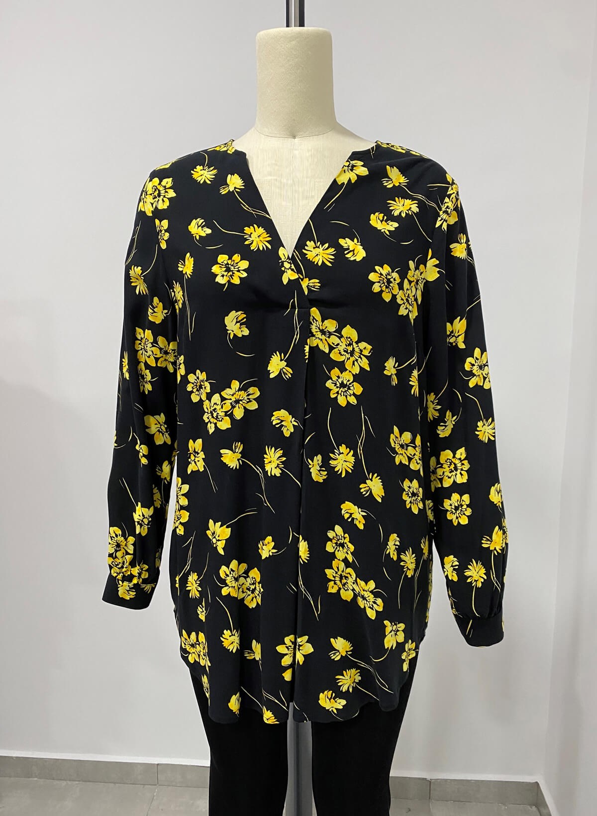 Myline-V Yaka Uzun Kollu Tunik-Büyük Beden Outlet-66561