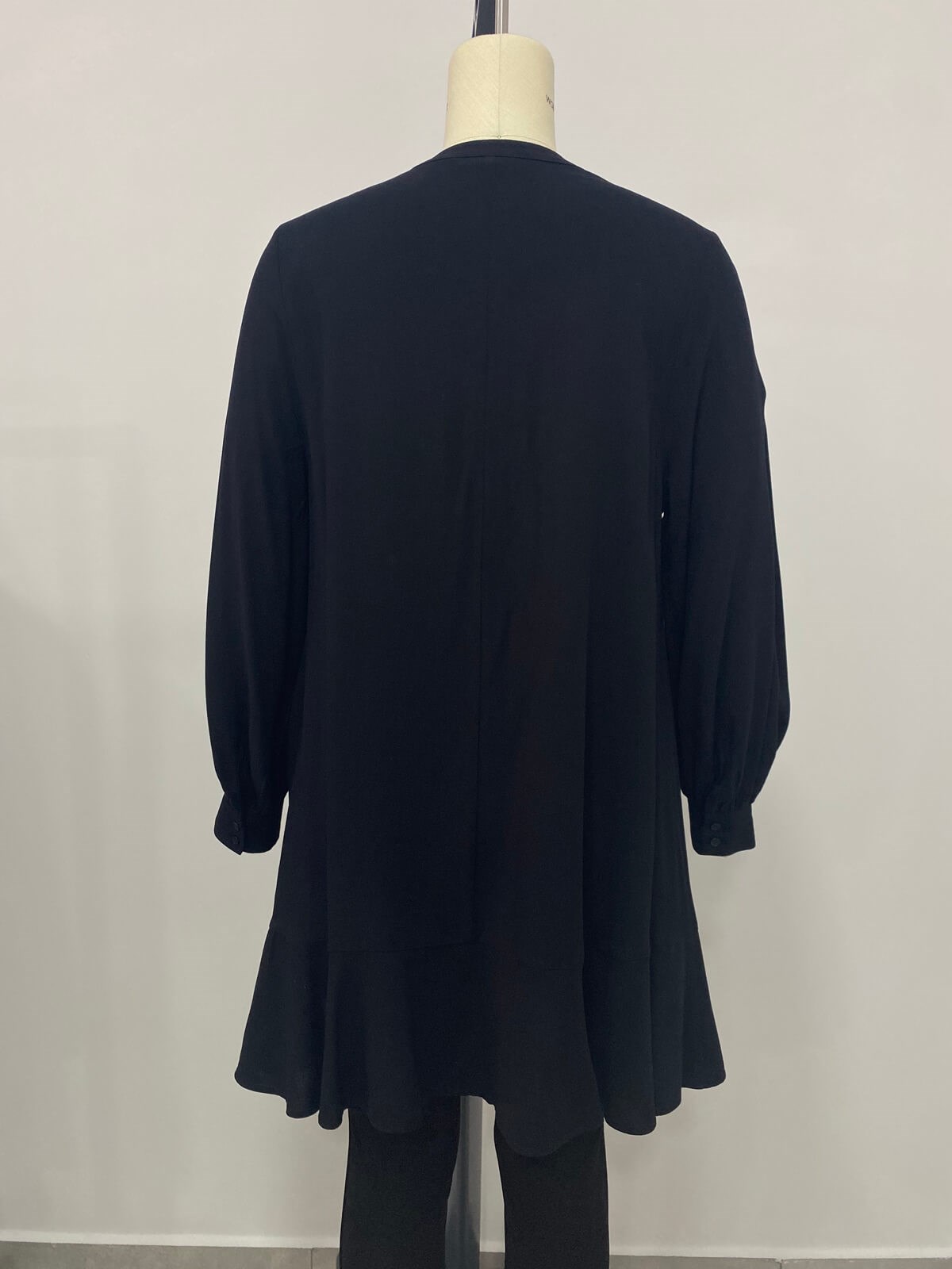 Myline-V Yaka Volanlı Tunik-Büyük Beden Outlet-66475