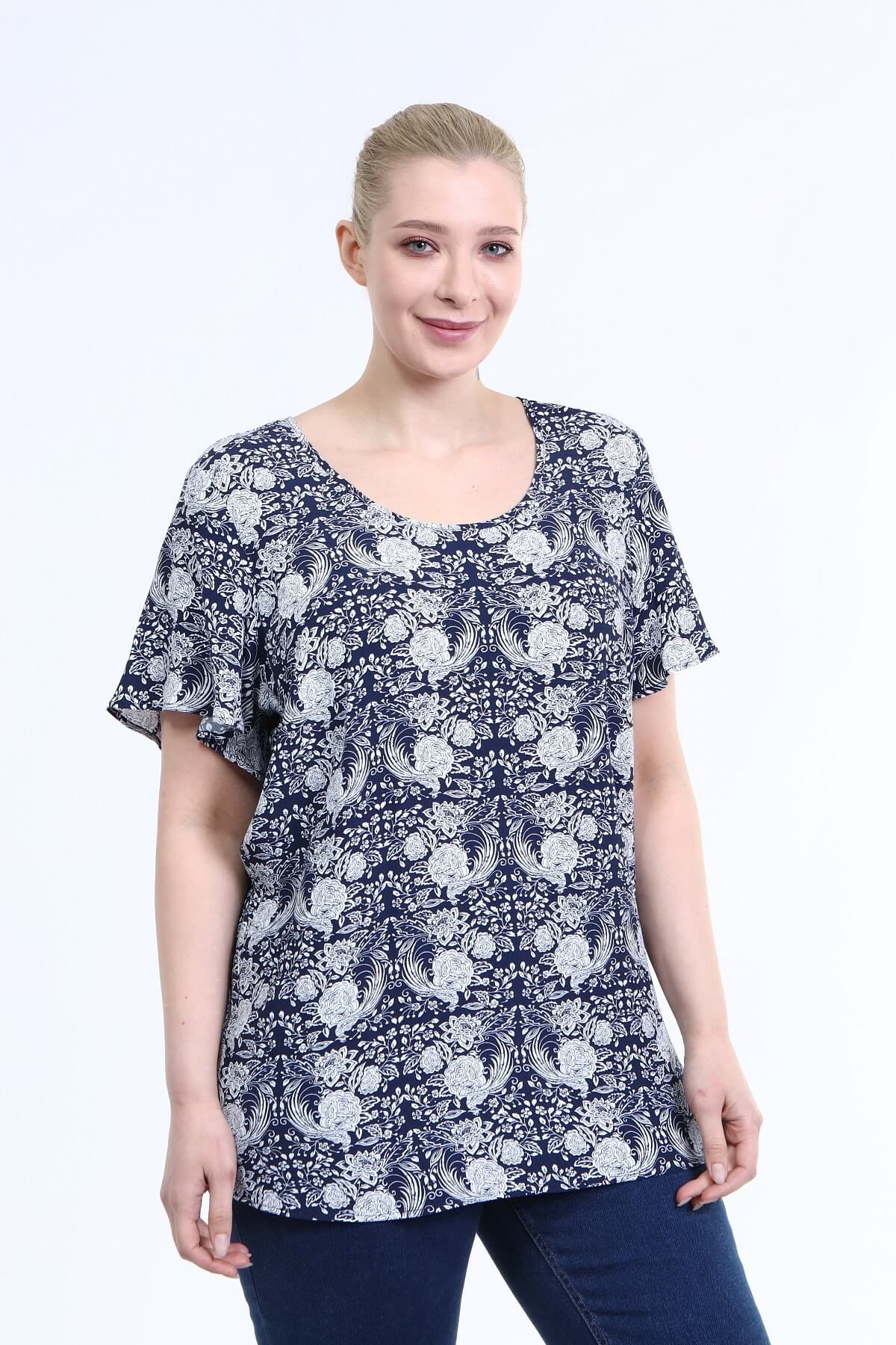 Volanlı Kısa Kol Bluz