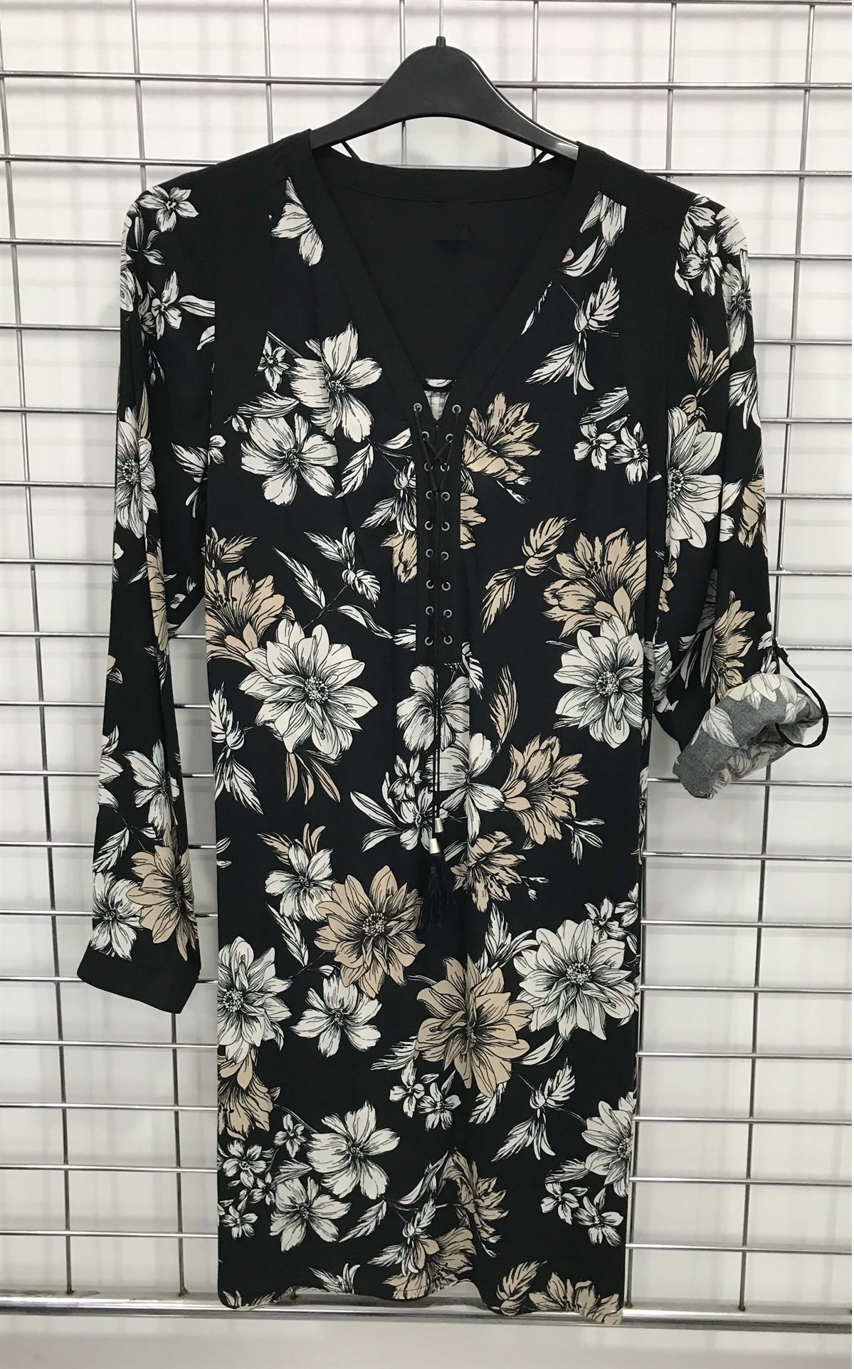 Myline-Yaka Detaylı Uzun Kollu Tunik-Büyük Beden Outlet-45582