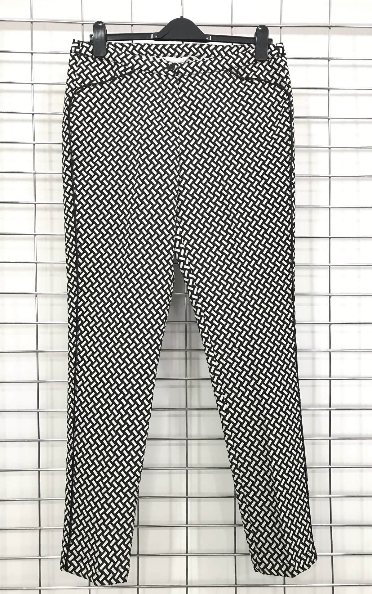 Myline-Yanları Siyah Şeritli Pantolon-Büyük Beden Outlet-45973