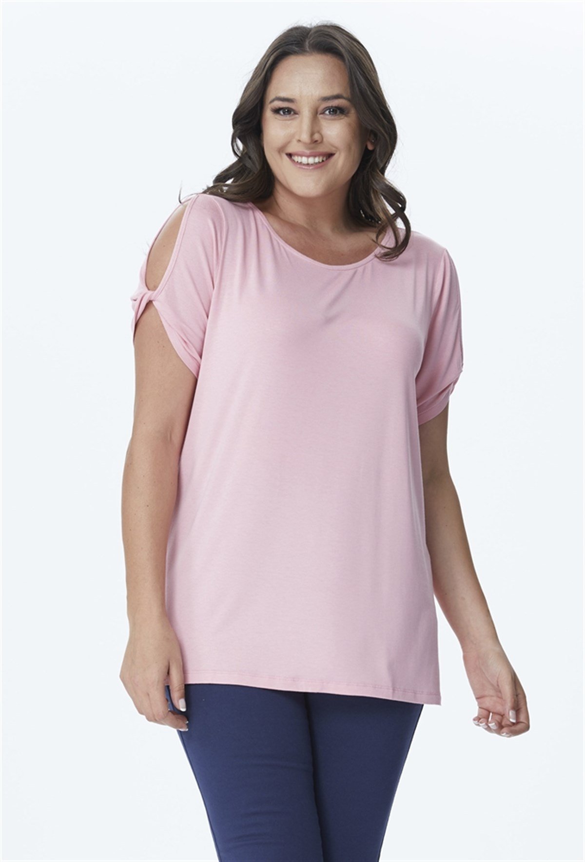 Omuzlar Detaylı T-ShirtMYLINE23900