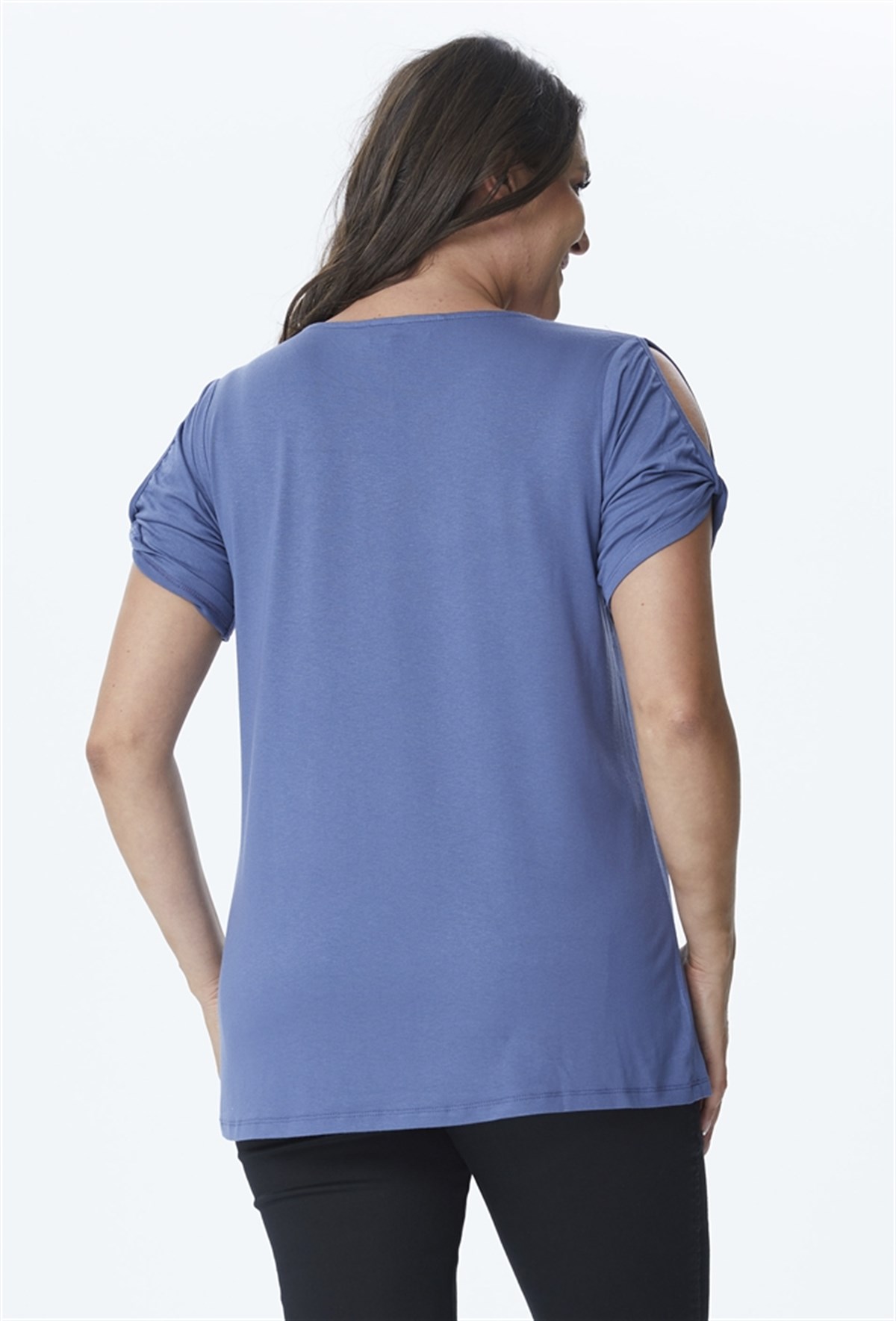 Omuzlar Detaylı T-ShirtMYLINE23901