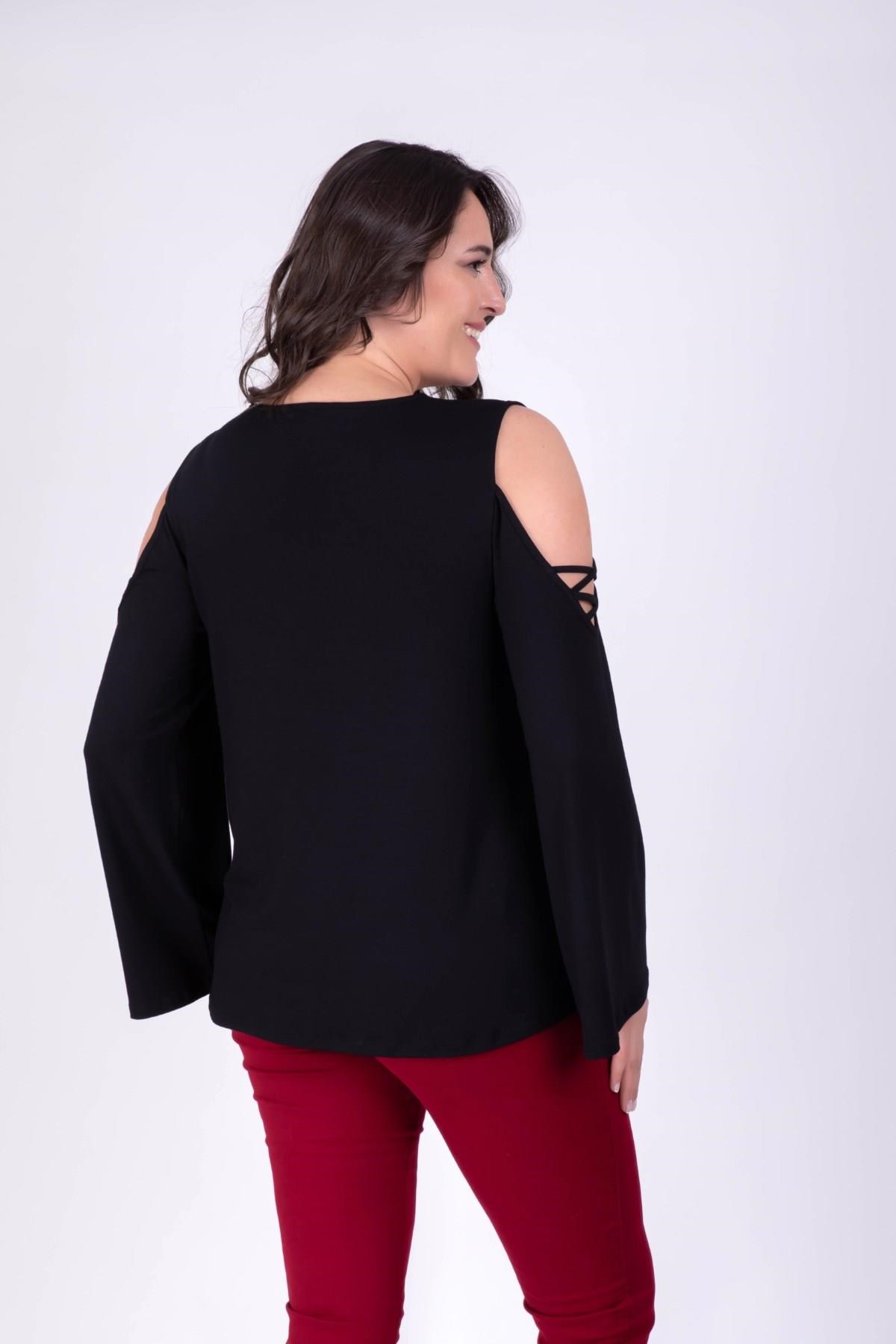 Omuzu Detaylı BluzMYLINE34373