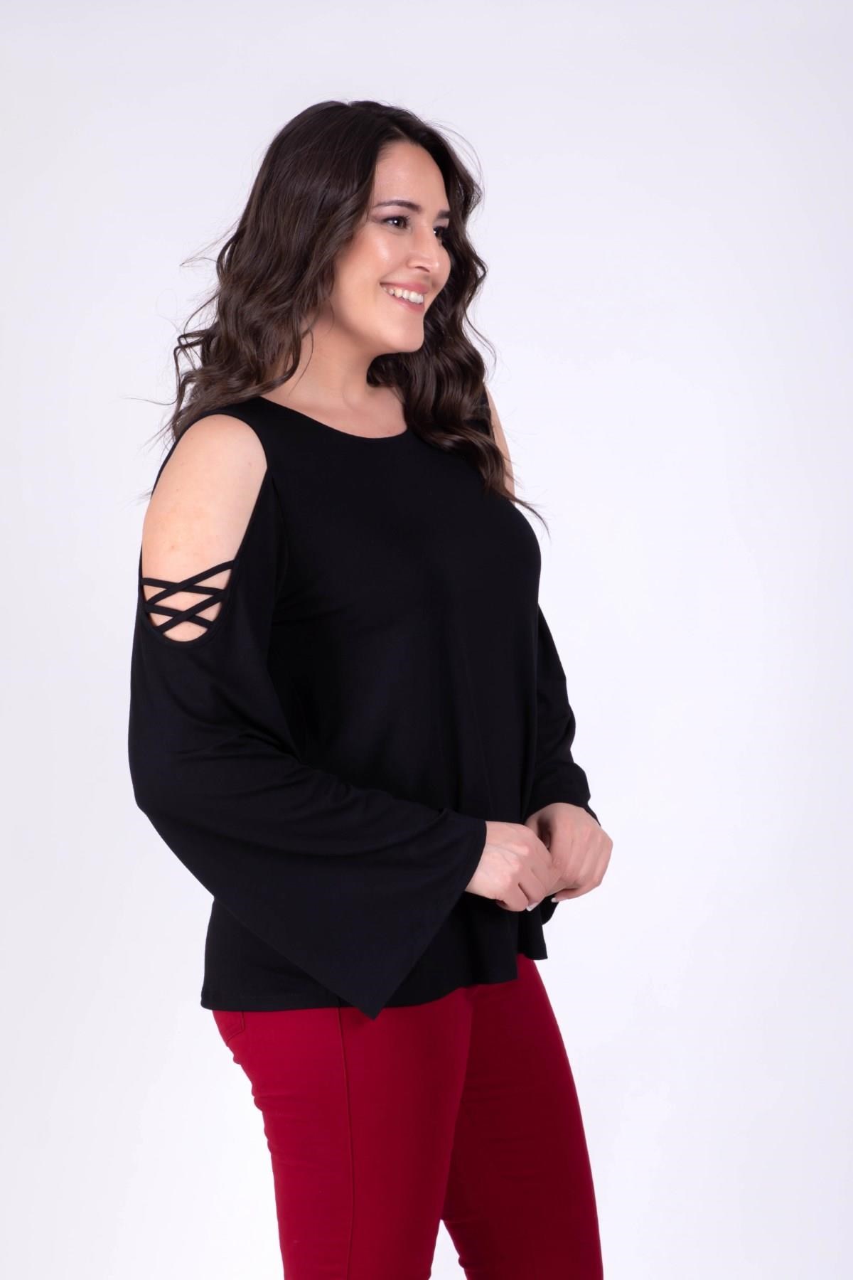 Omuzu Detaylı BluzMYLINE34373