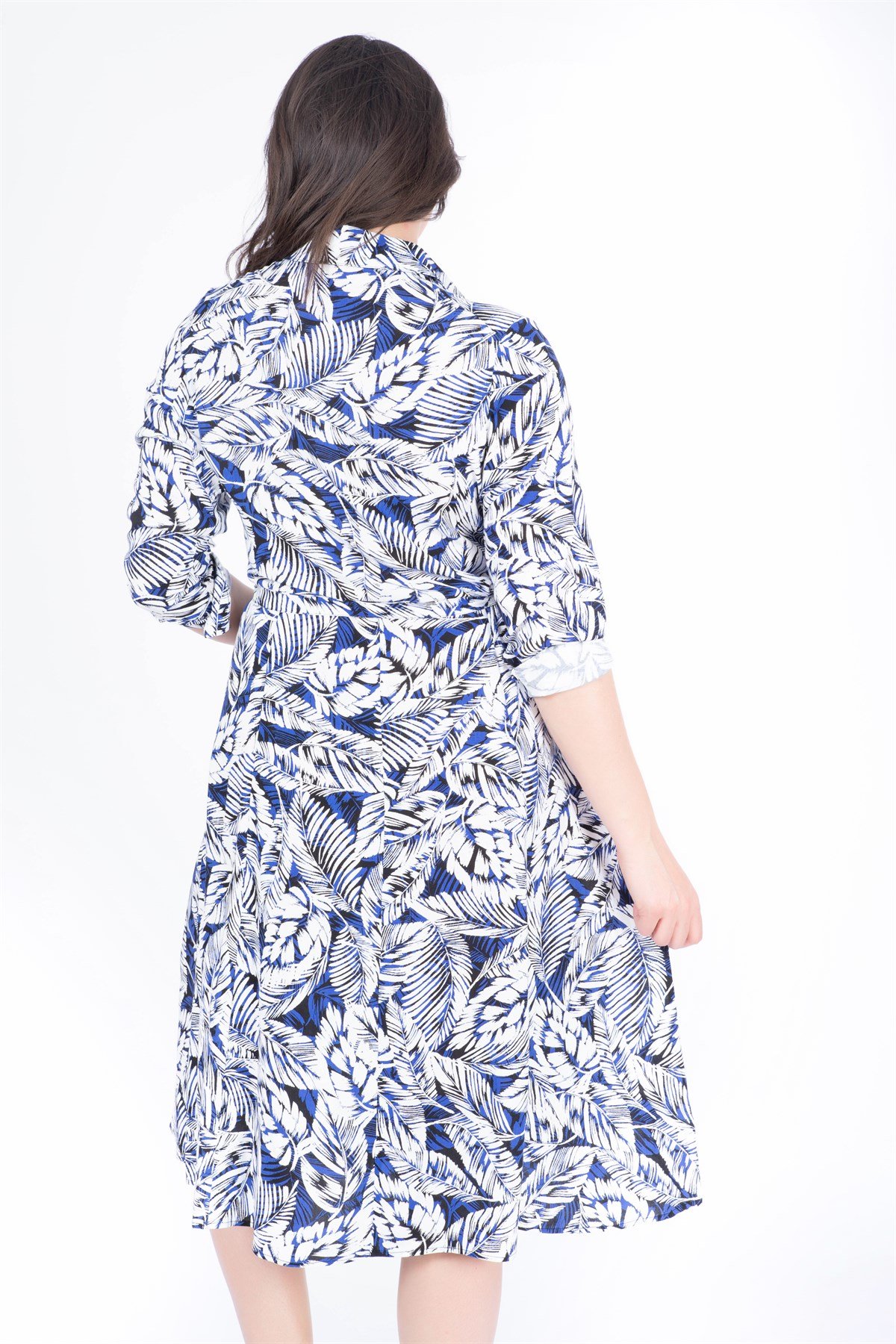 Önden Düğmeli Gömlek ElbiseMYLINE34476