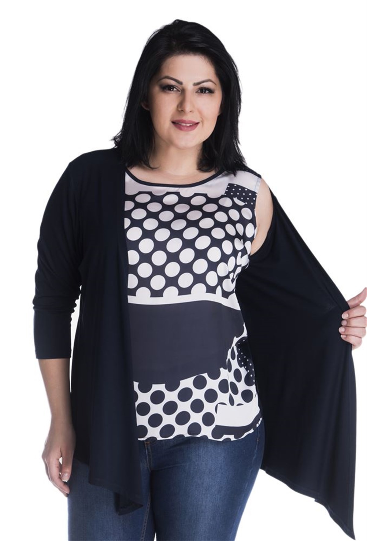 Önü Baskılı Atlet Ve Hırka İkili TakımMYLINE13398-m